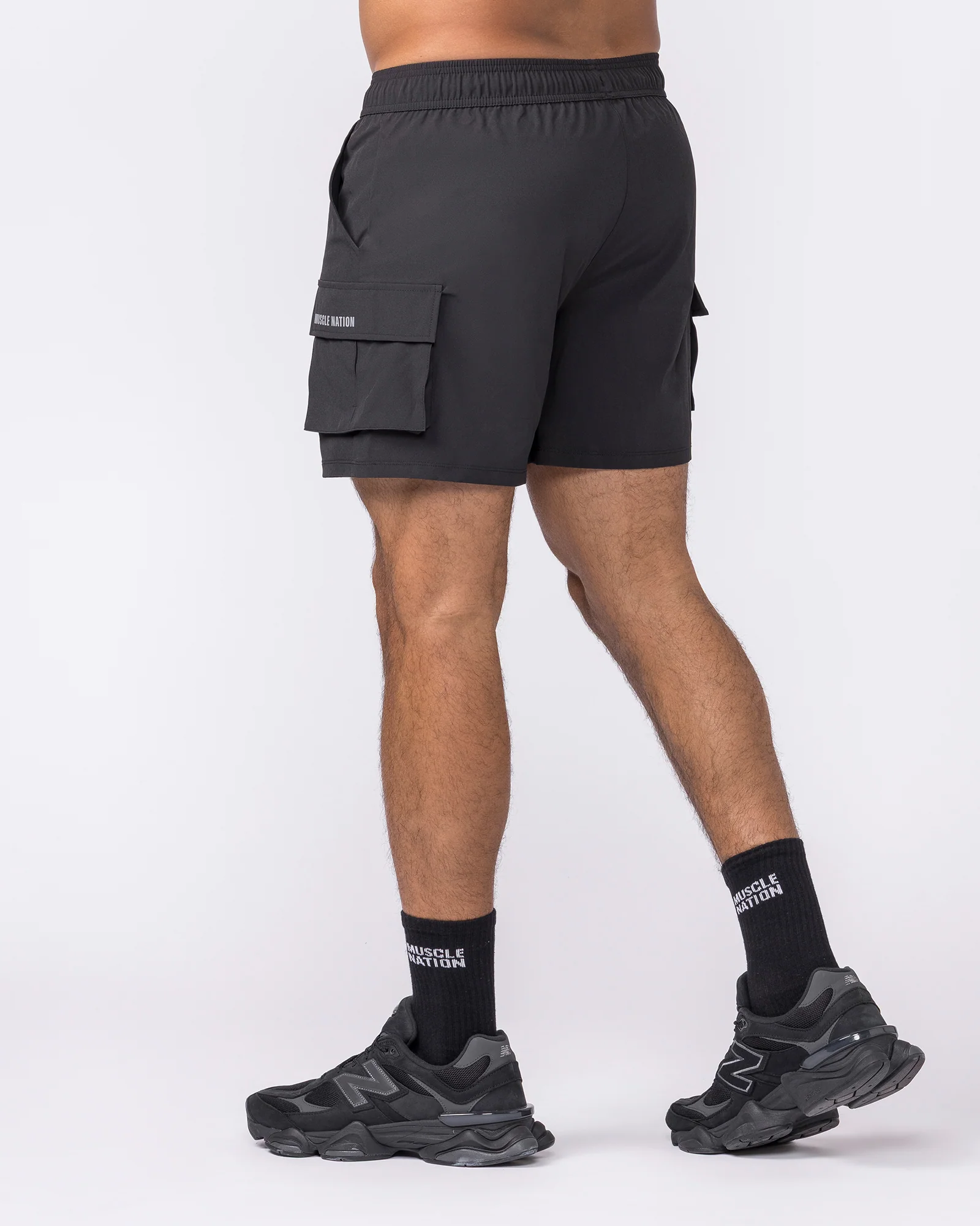 Active Cargo 5" Shorts - Black - Image 2