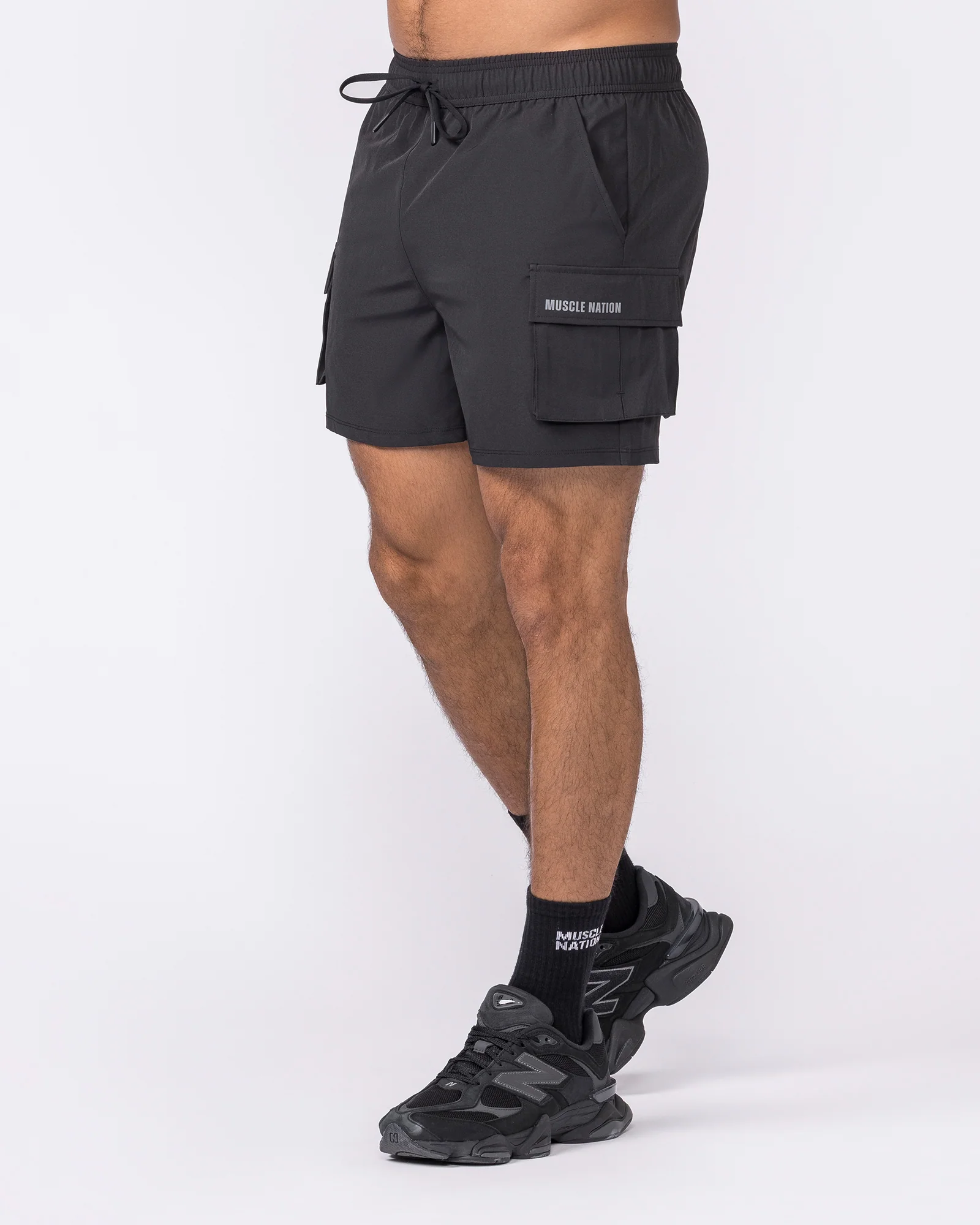 Active Cargo 5" Shorts - Black - Image 5