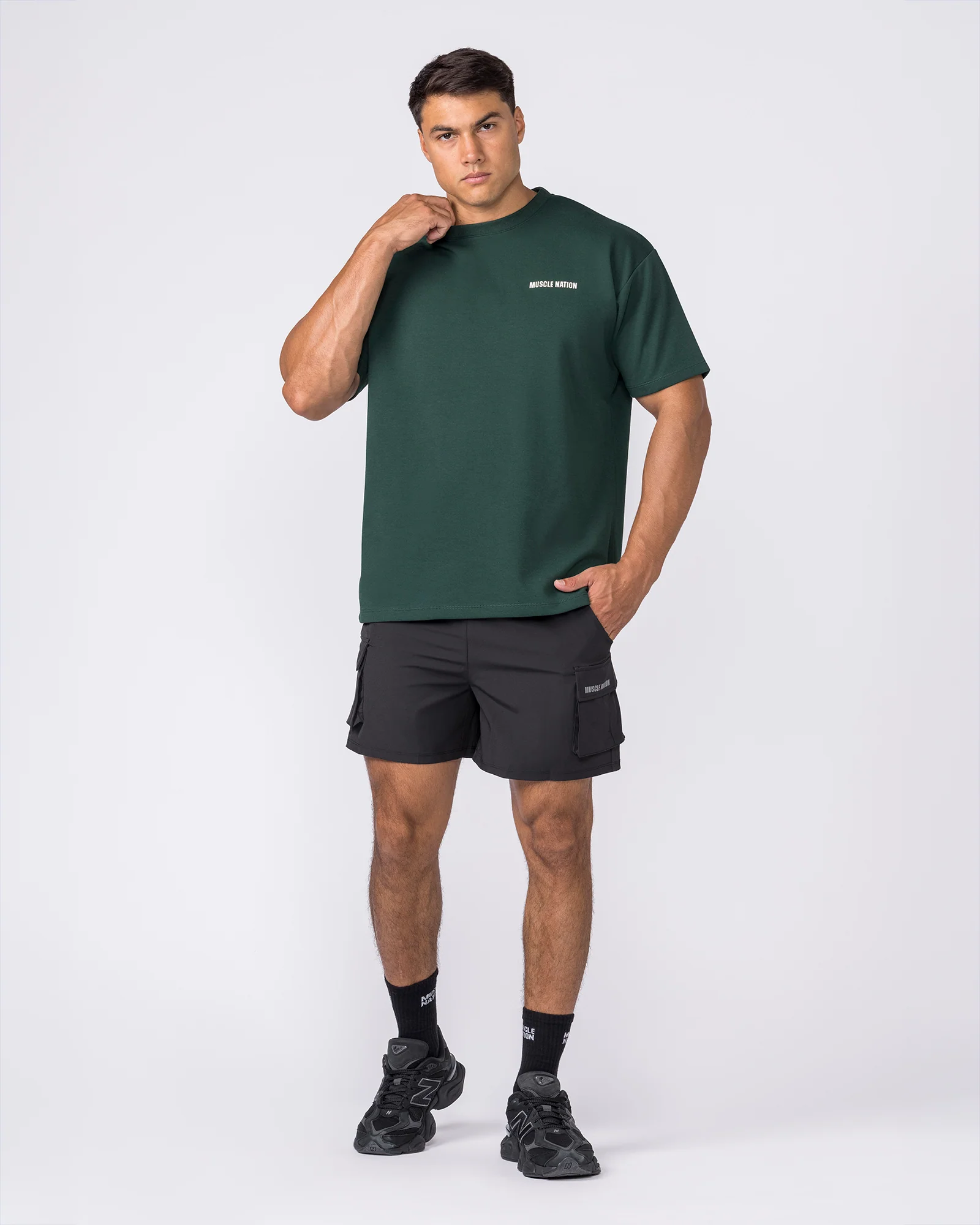 Active Cargo 5" Shorts - Black - Image 7