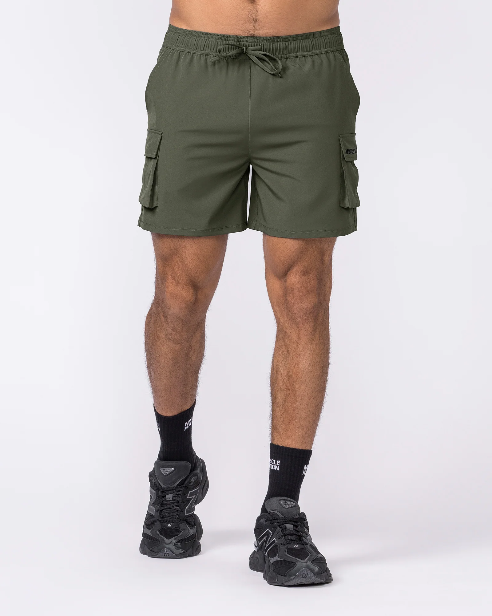 Active Cargo 5" Shorts - Dark Khaki - Image 4