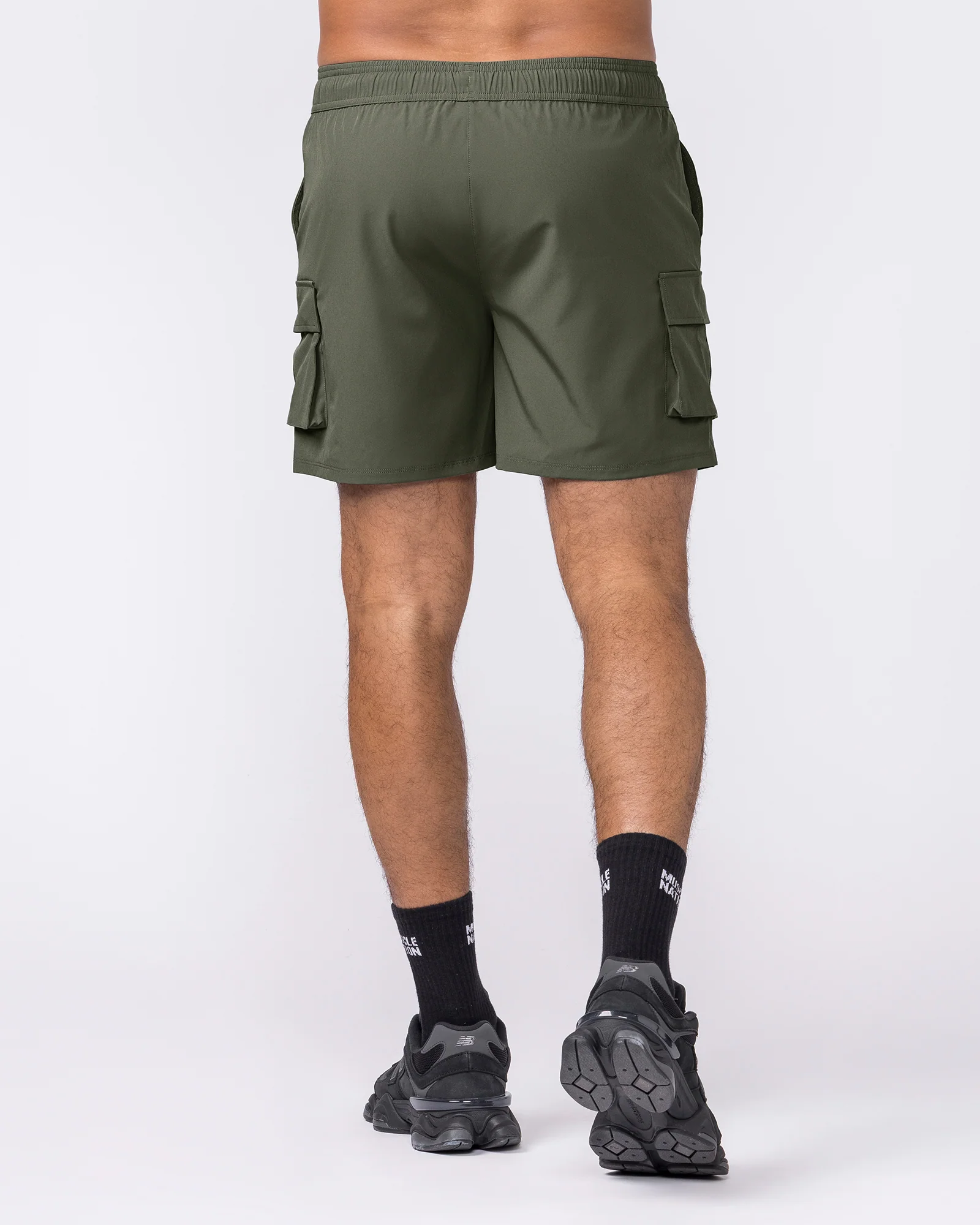 Active Cargo 5" Shorts - Dark Khaki - Image 5