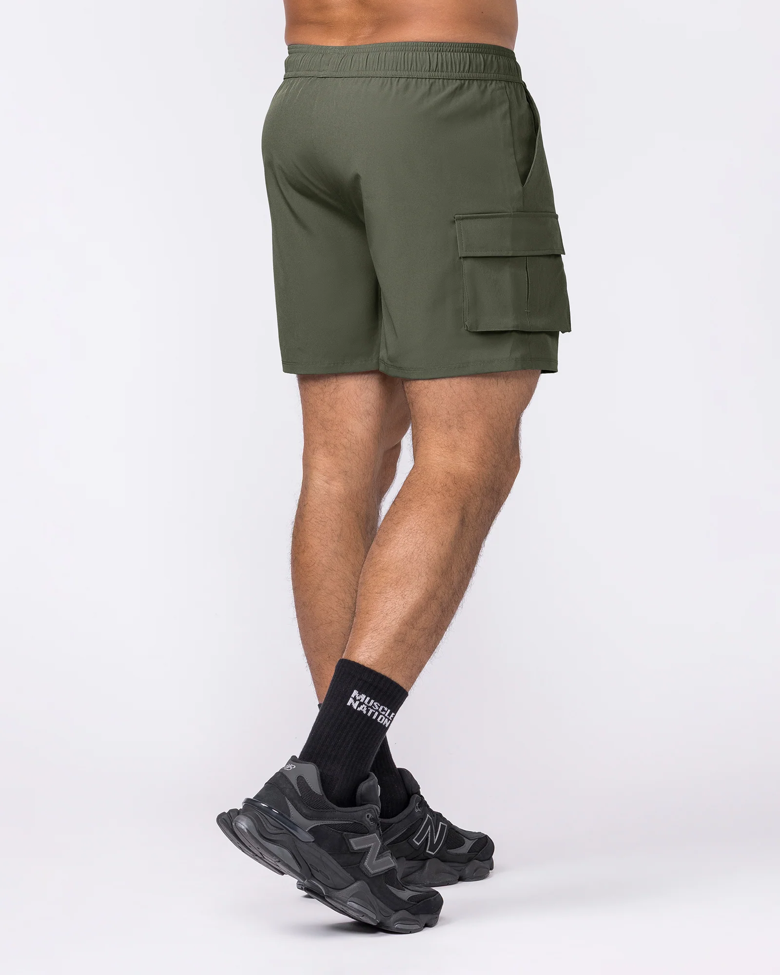 Active Cargo 5" Shorts - Dark Khaki - Image 6