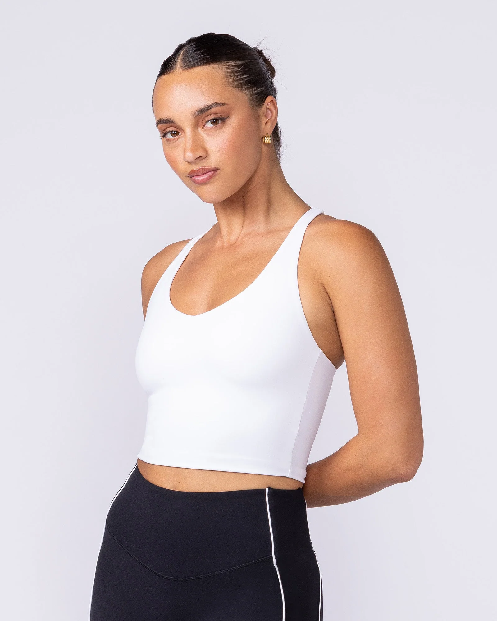 Active Form Cropped Tank - White - Image 3