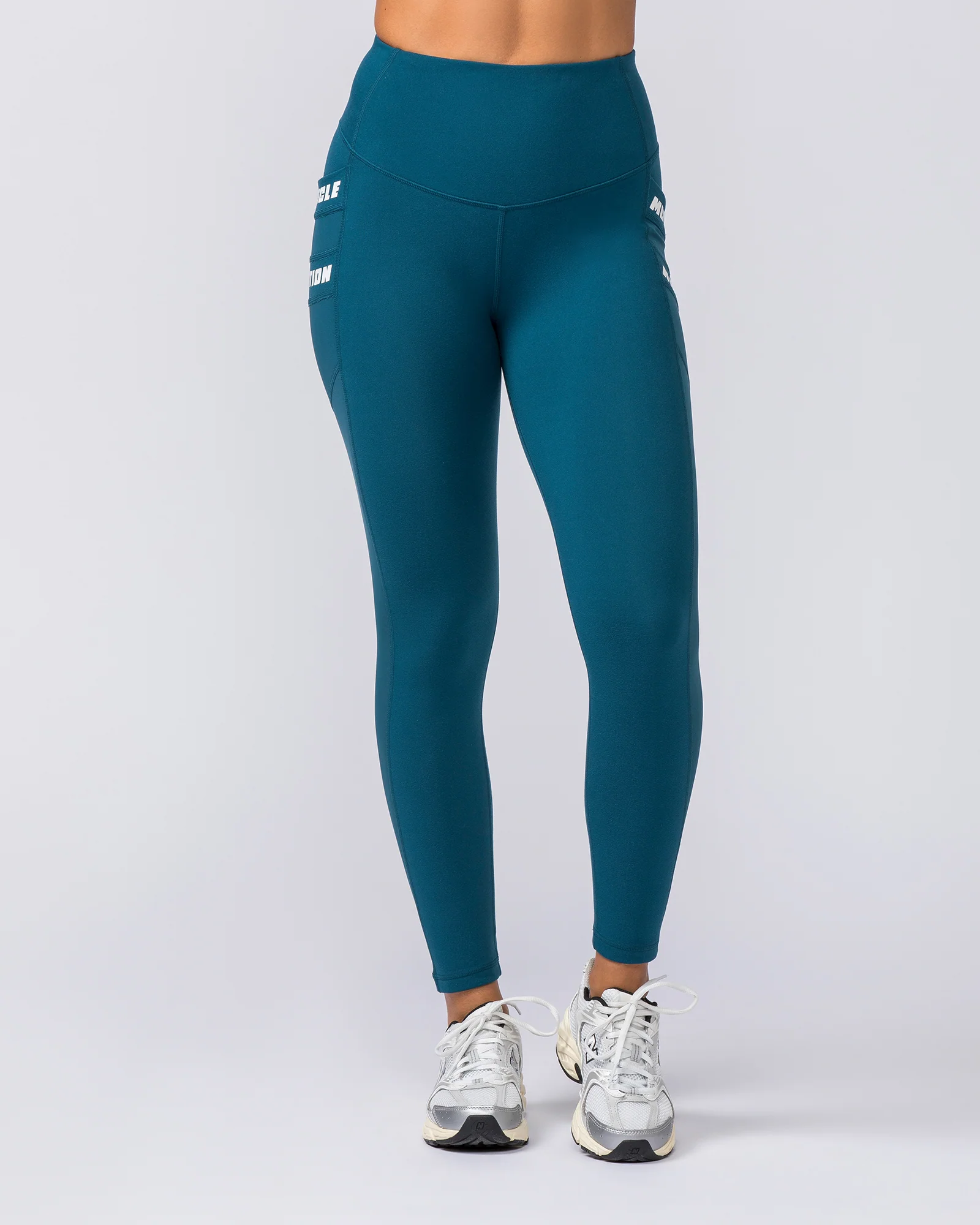 Amplify Pocket Ankle Length Leggings - Tidal Teal - Image 2