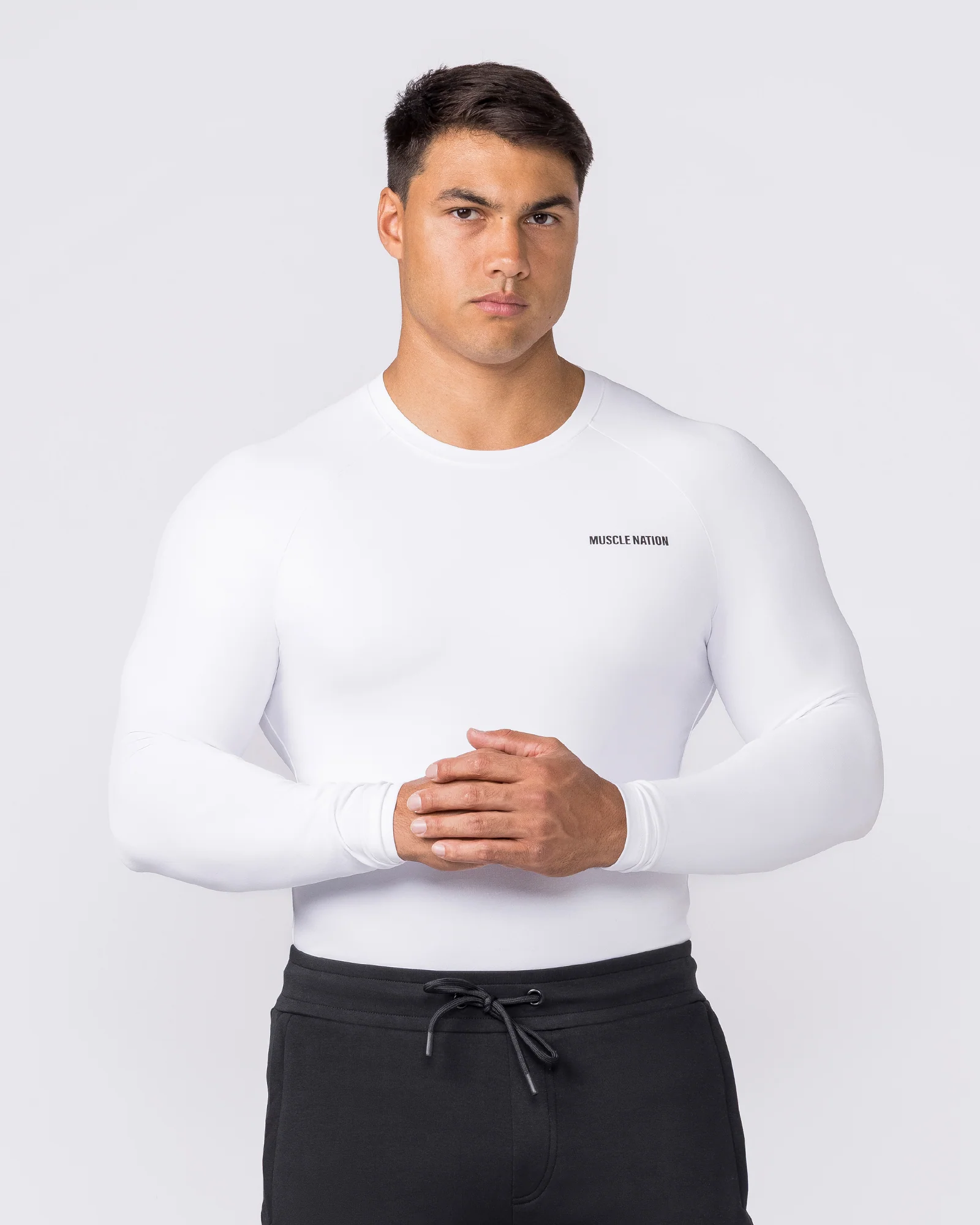 Apex Long Sleeve Tee - White - Image 3
