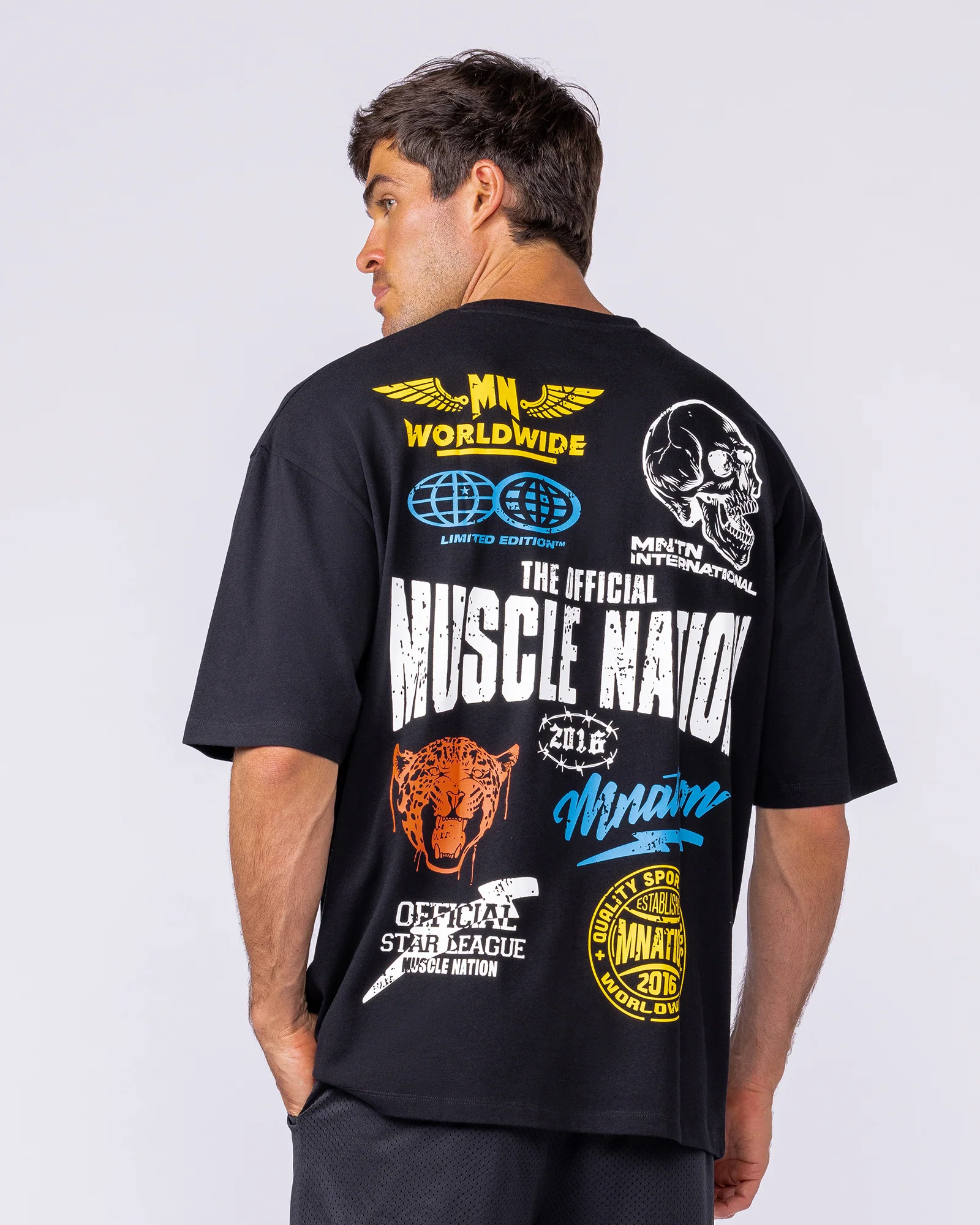 Archives Oversized Tee - Black - Image 2