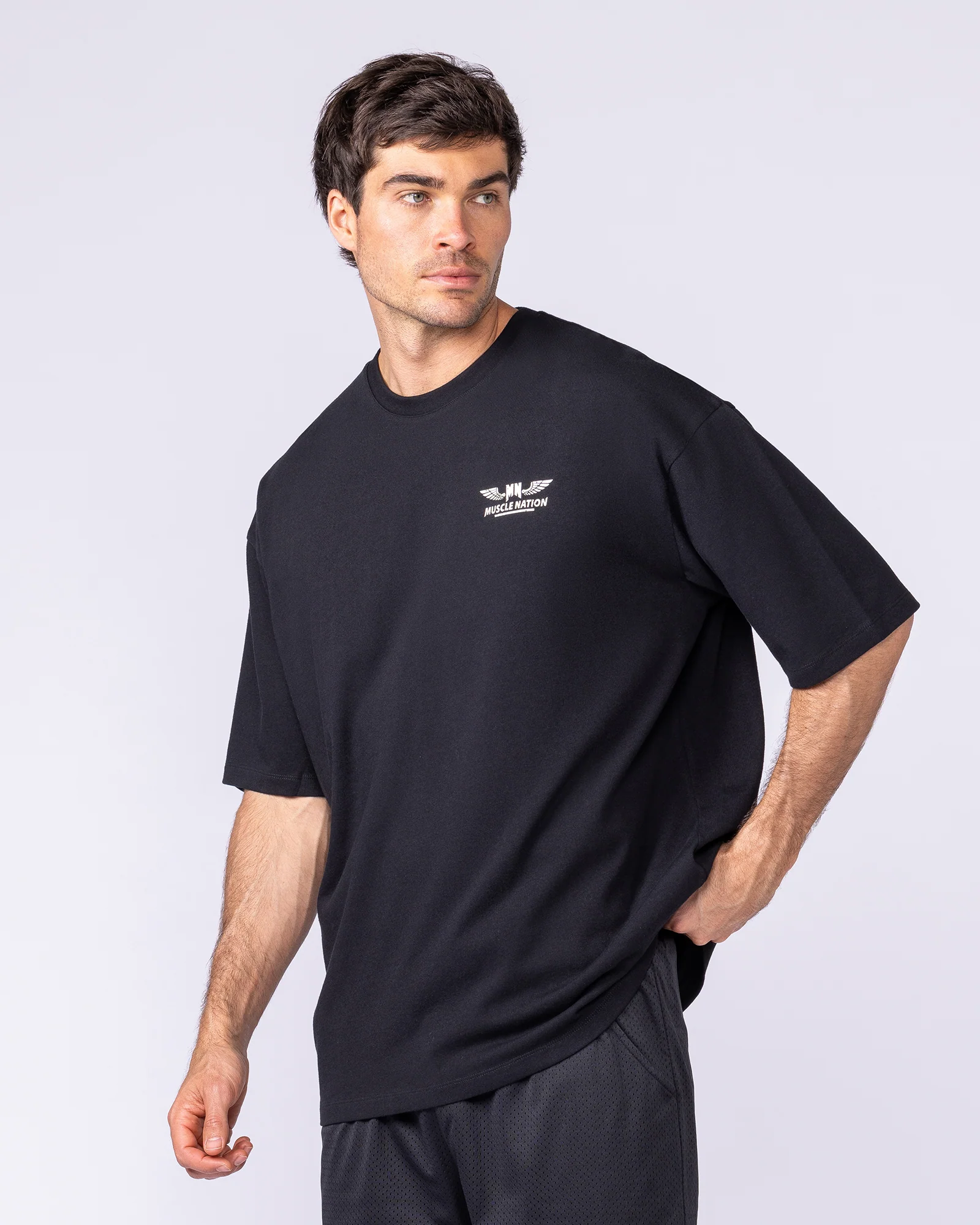 Archives Oversized Tee - Black - Image 4