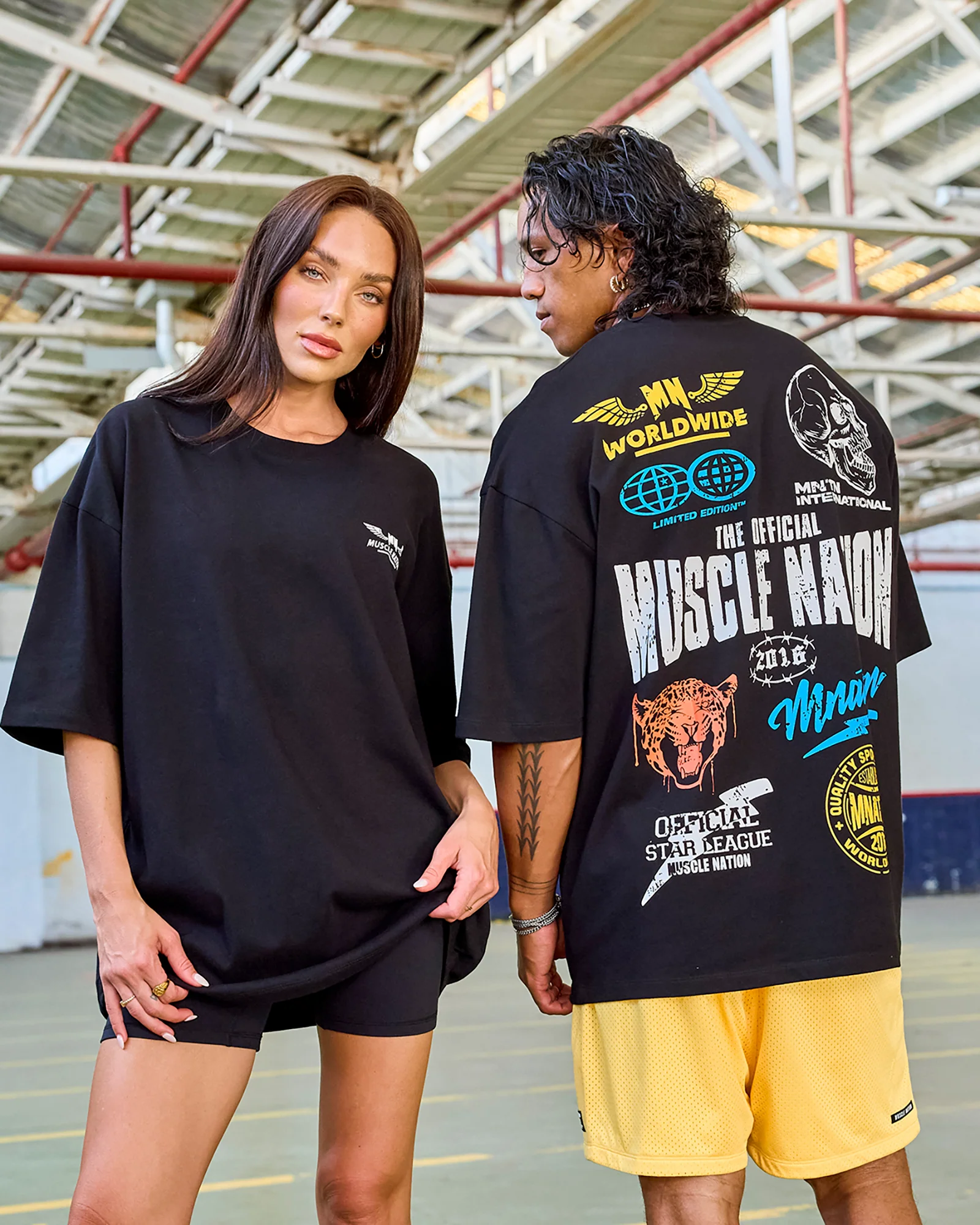 Archives Oversized Tee - Black - Image 7