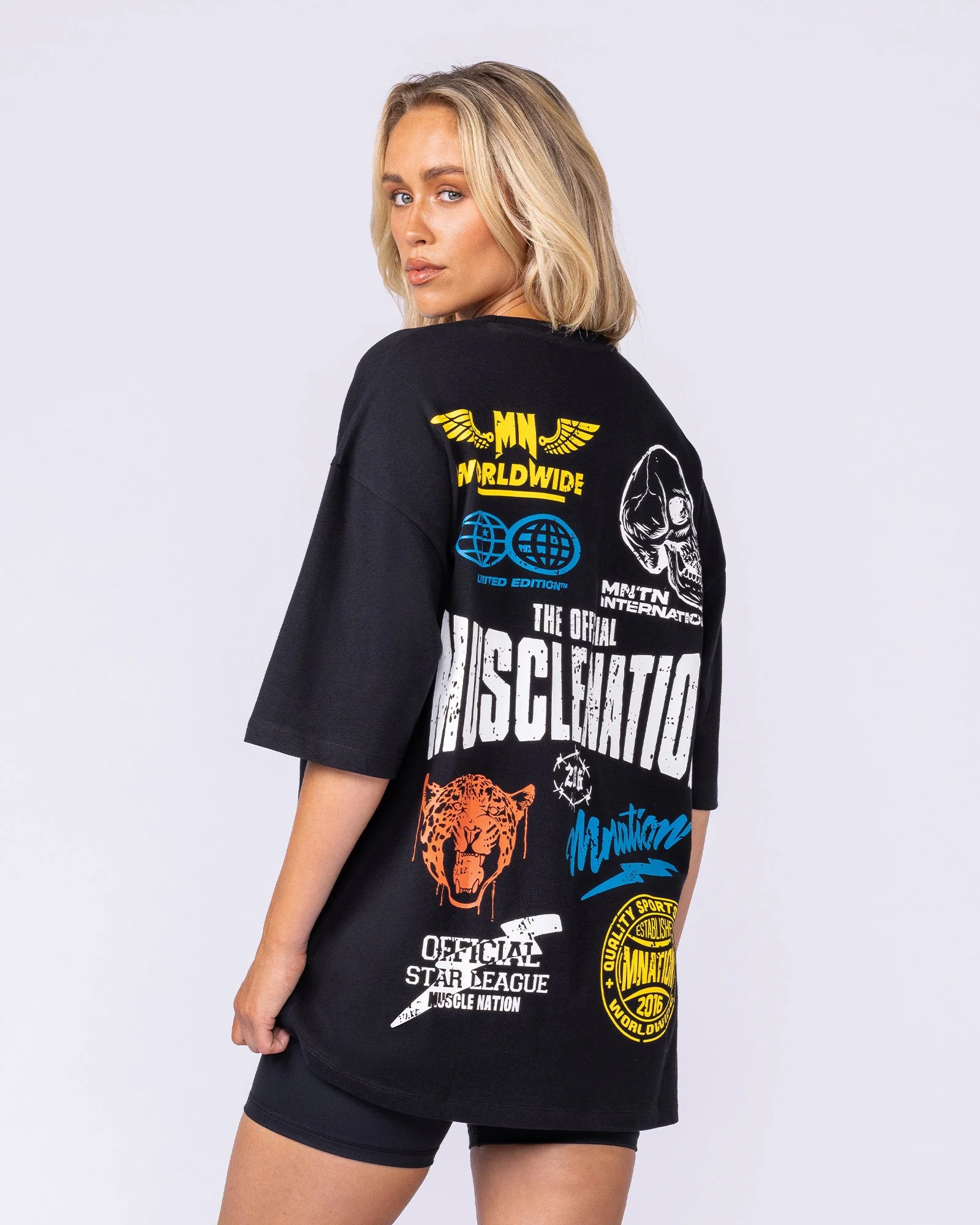Archives Oversized Tee - Black - Image 9