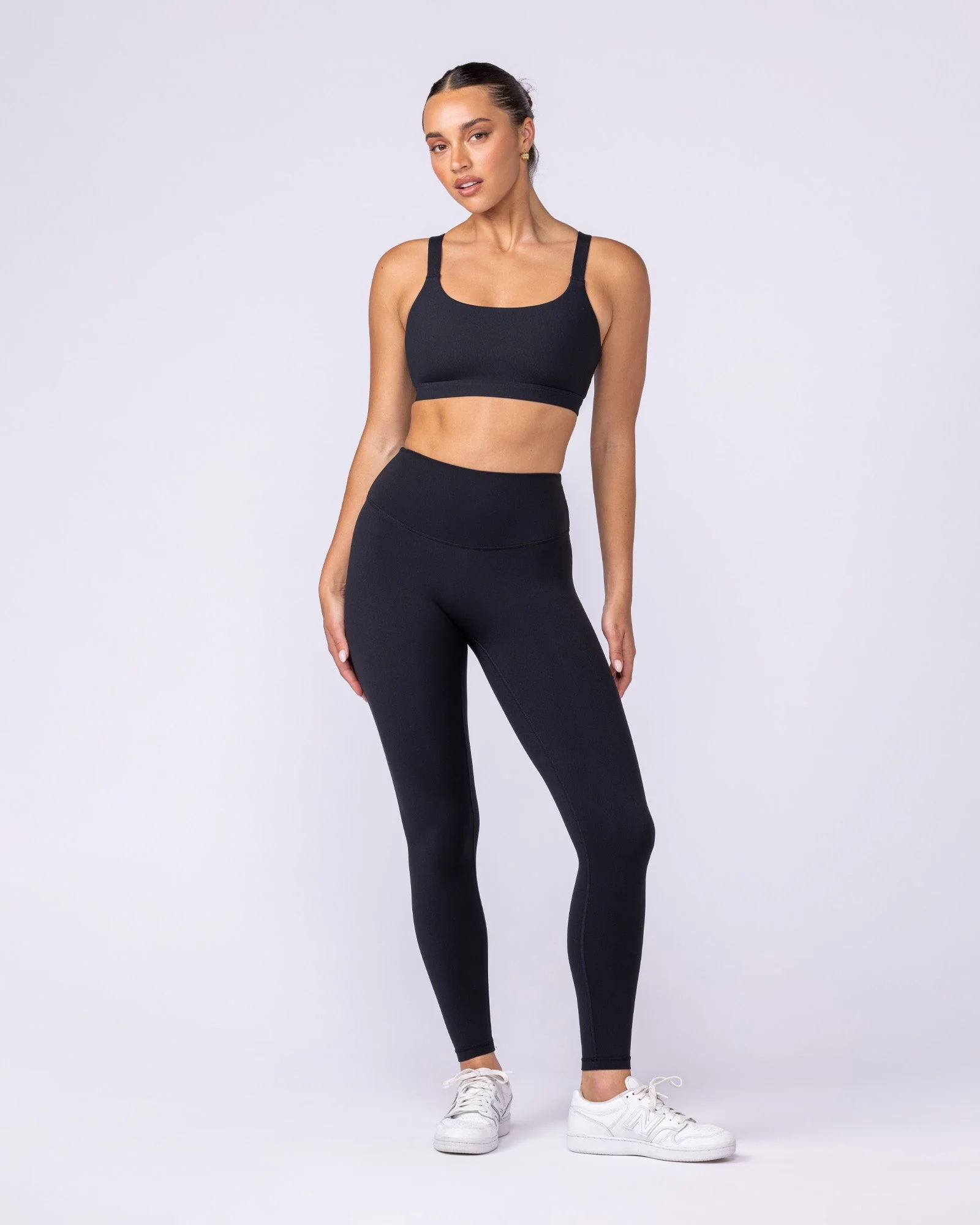 Aura Back Pocket Ankle Length Leggings - Black - Image 6