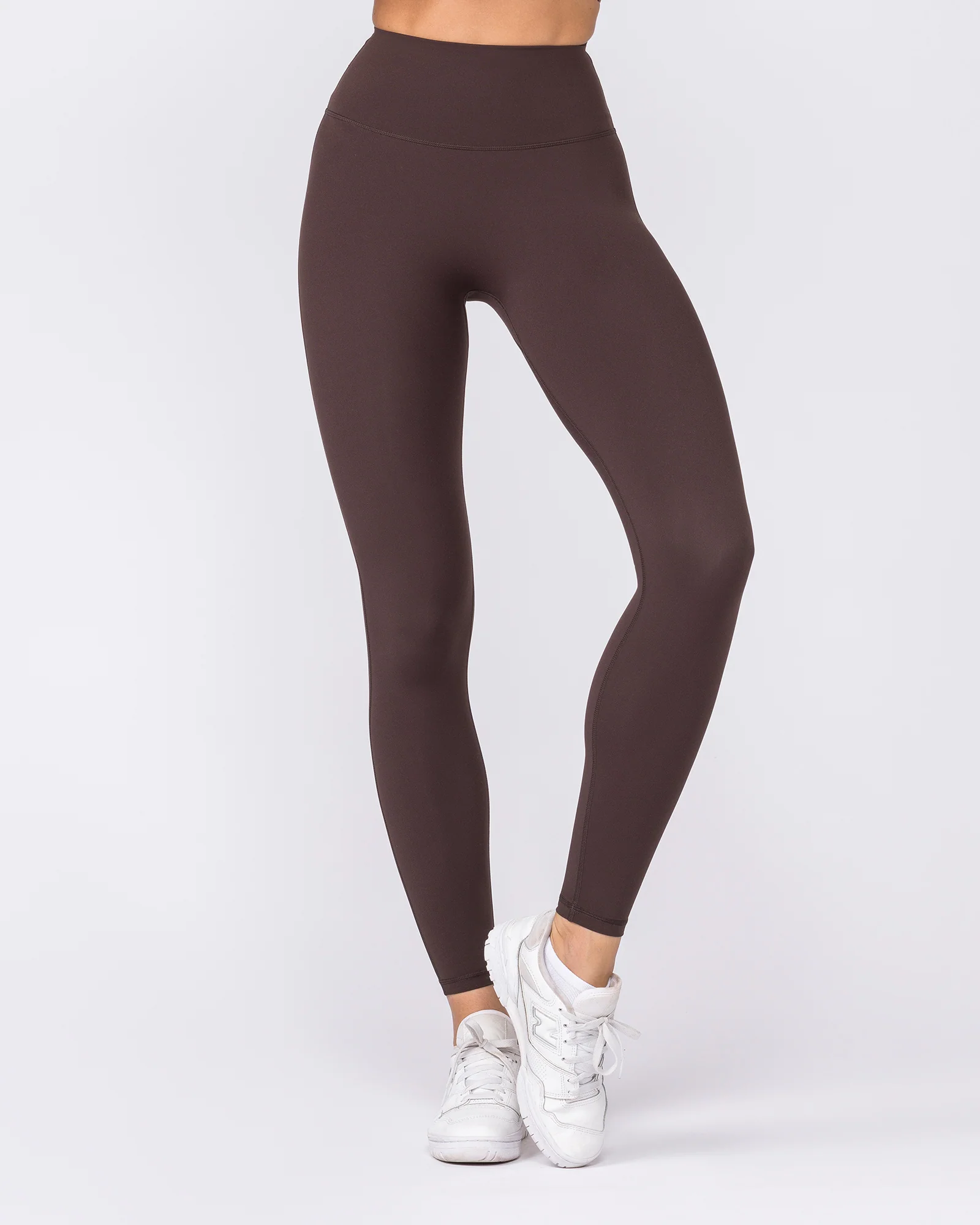 Aura Peachy High Invisible Scrunch Ankle Leggings - Cocoa - Image 4