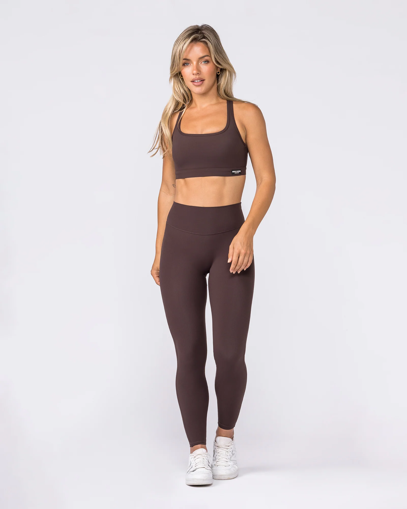 Aura Peachy Invisible Scrunch Ankle Leggings - Cocoa - Image 7