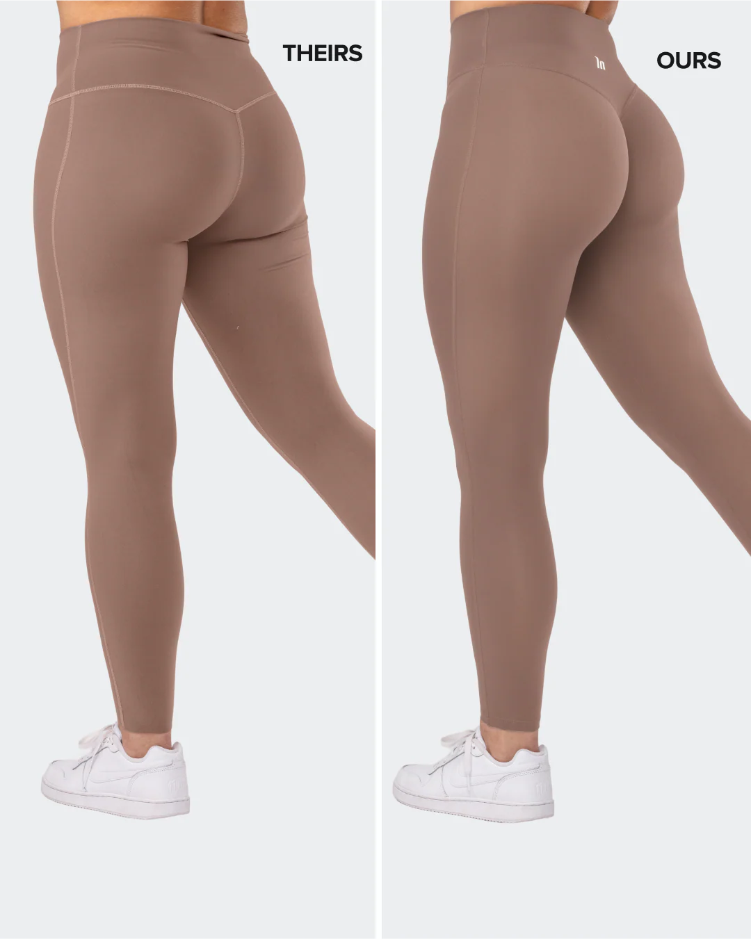 Aura Peachy Invisible Scrunch Ankle Leggings - Cookie - Image 2