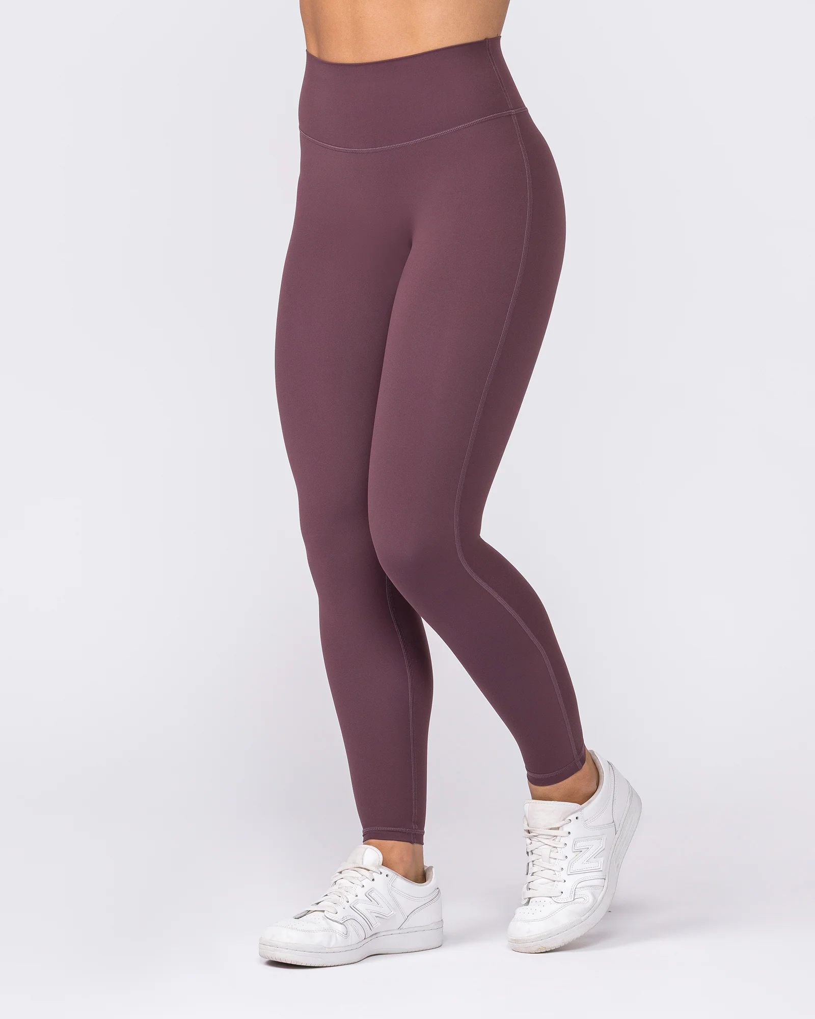 Aura Peachy Invisible Scrunch Ankle Leggings - Dark Cherry - Image 2