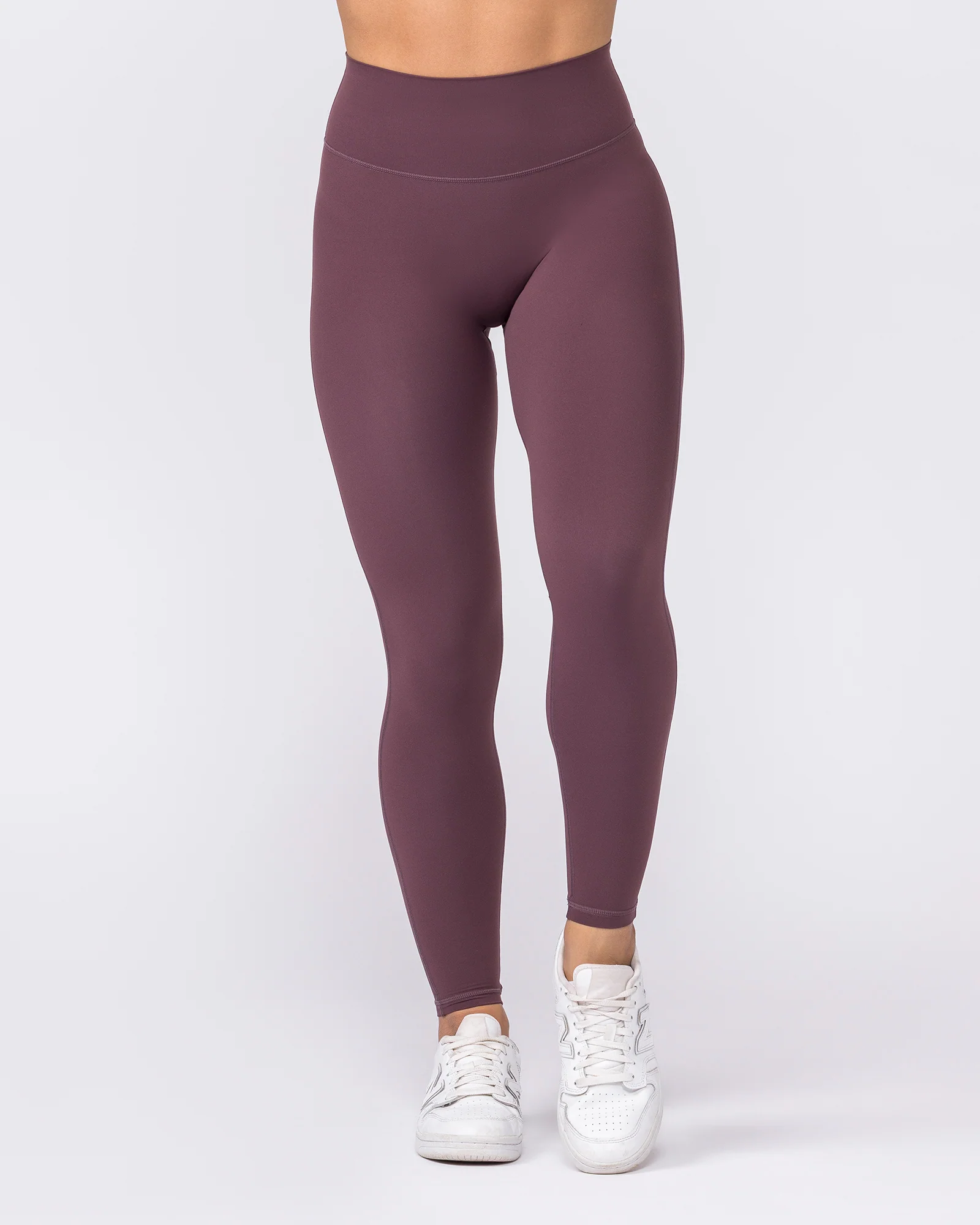 Aura Peachy Invisible Scrunch Ankle Leggings - Dark Cherry - Image 4