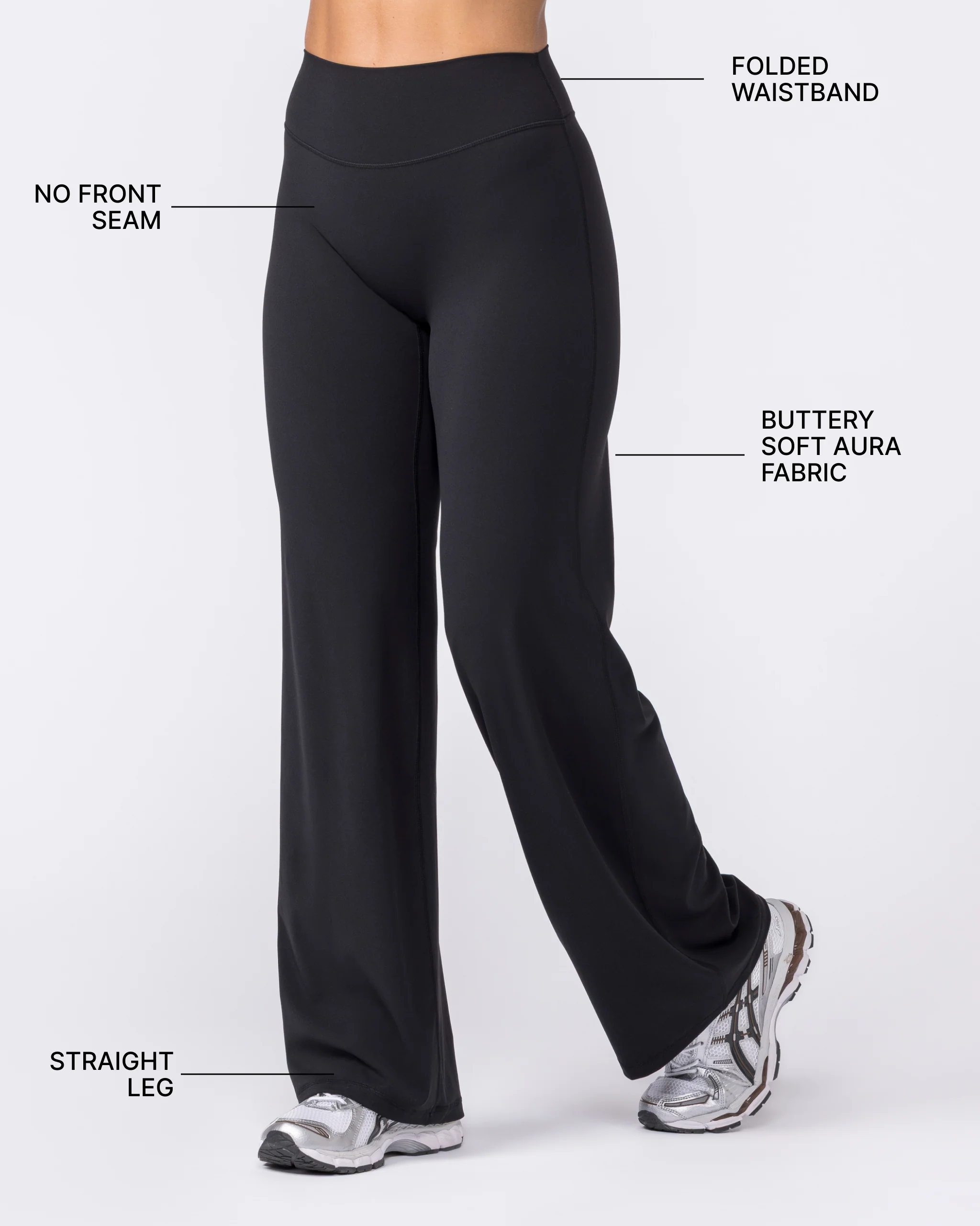 Aura Straight Leggings - Black - Image 3