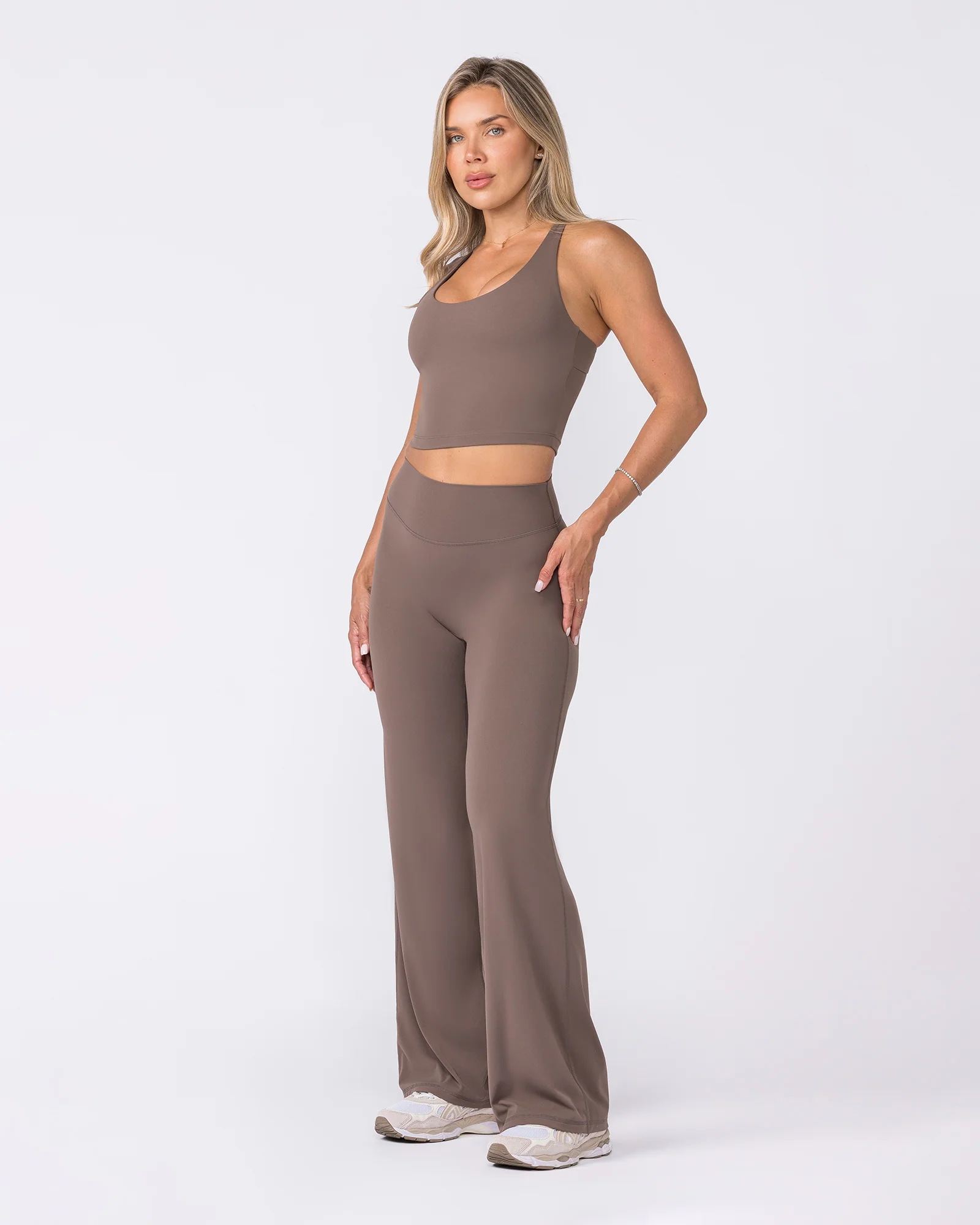 Aura Straight Leggings - Taupe - Image 8