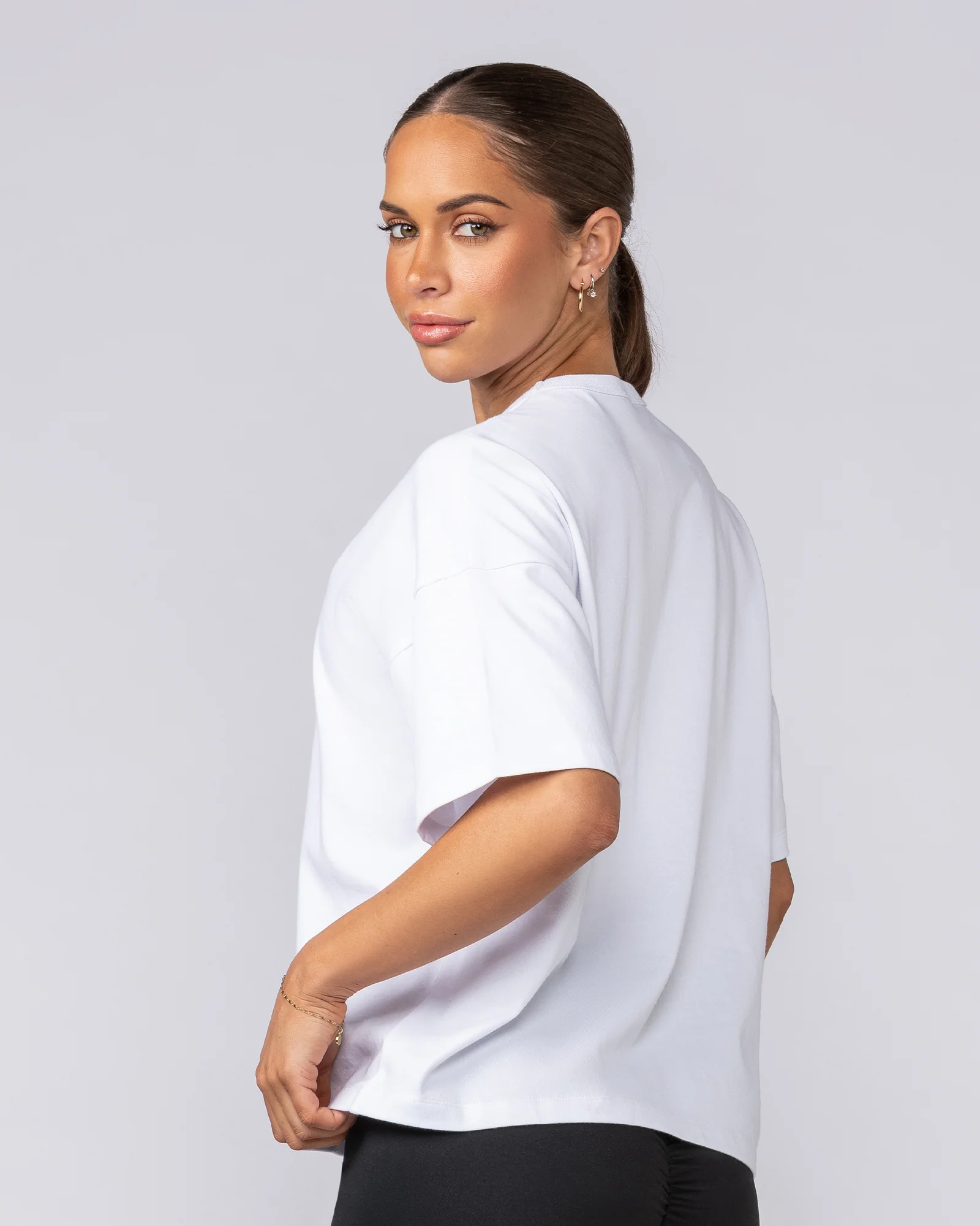Boxy Fit Tee - White - Image 3