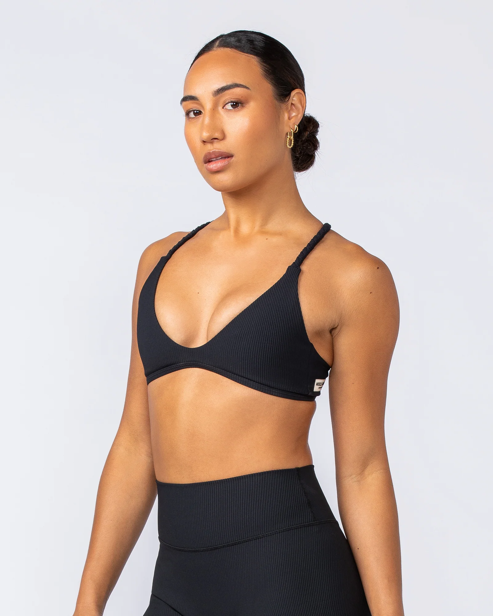 Breeze Rib Bralette - Black - Image 4