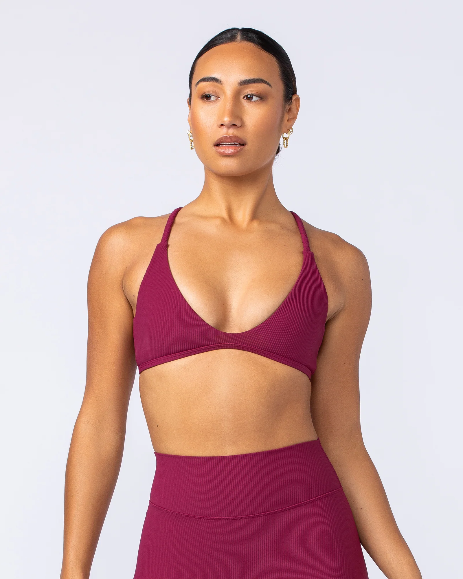 Breeze Rib Bralette - Rose Bud - Image 2