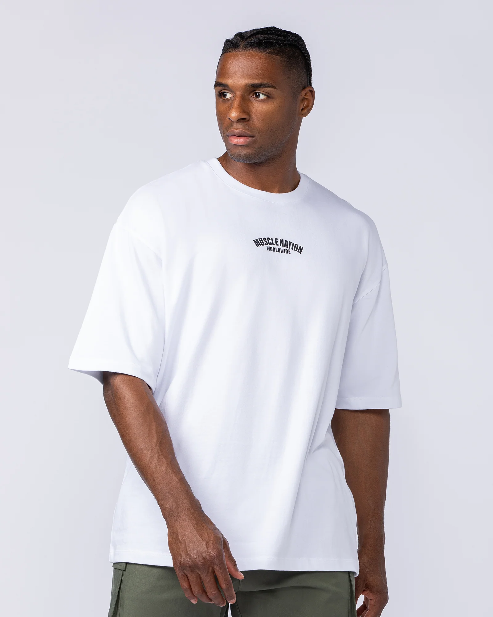 Classic Oversized Tee - White - Image 2