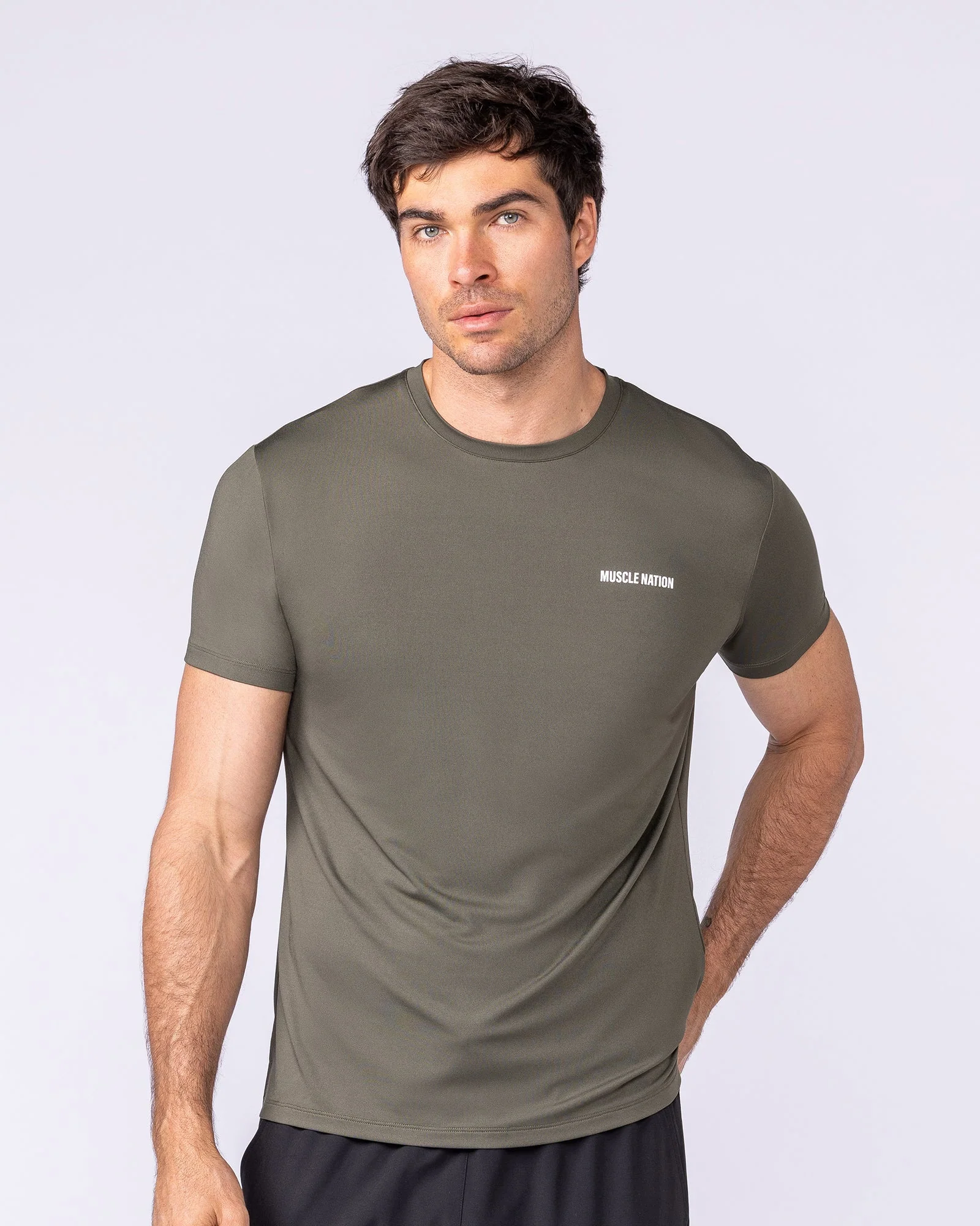 Climaflex Active Tee - Dark Khaki - Image 3