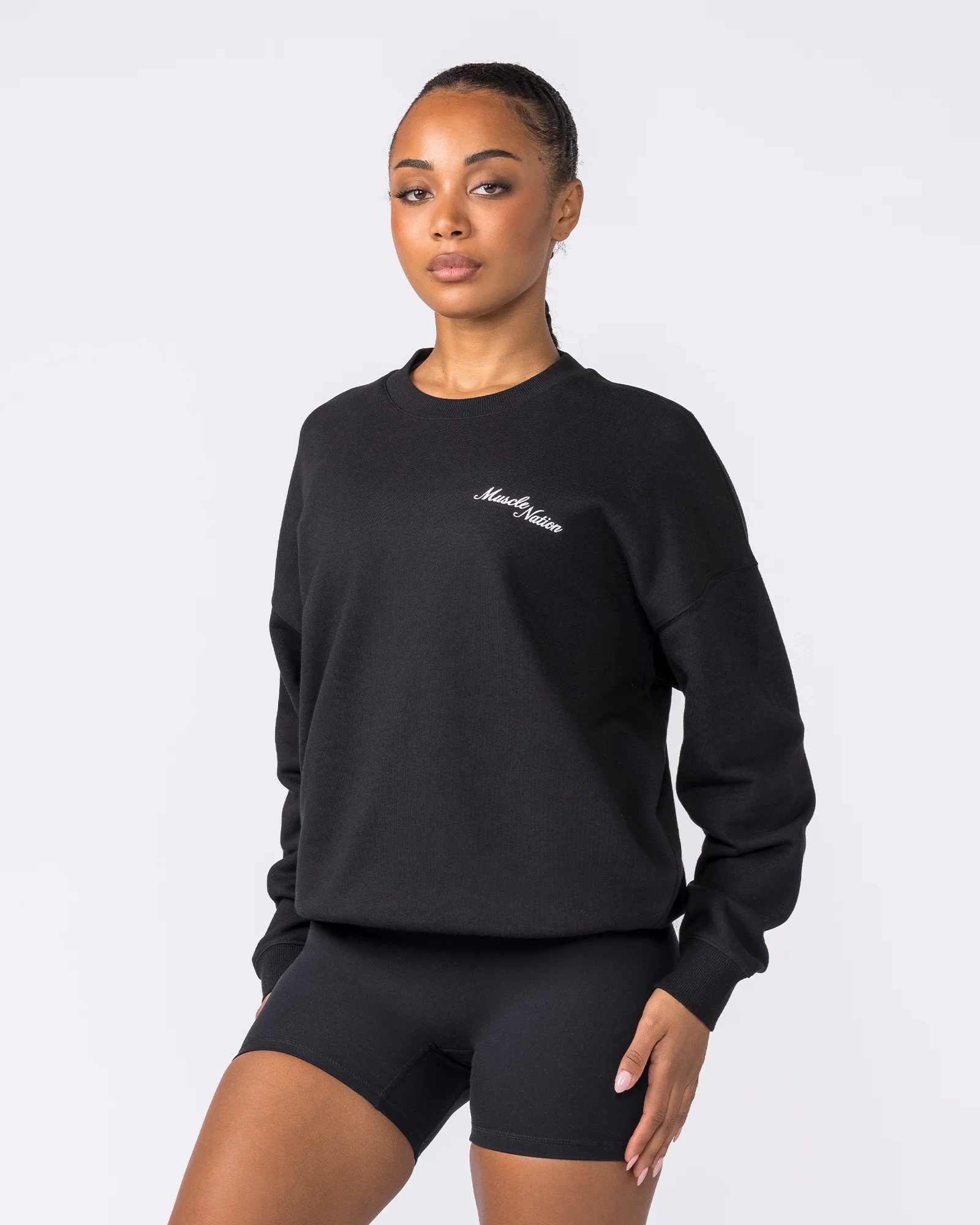 Collective Boxy Pullover - Black - Image 3