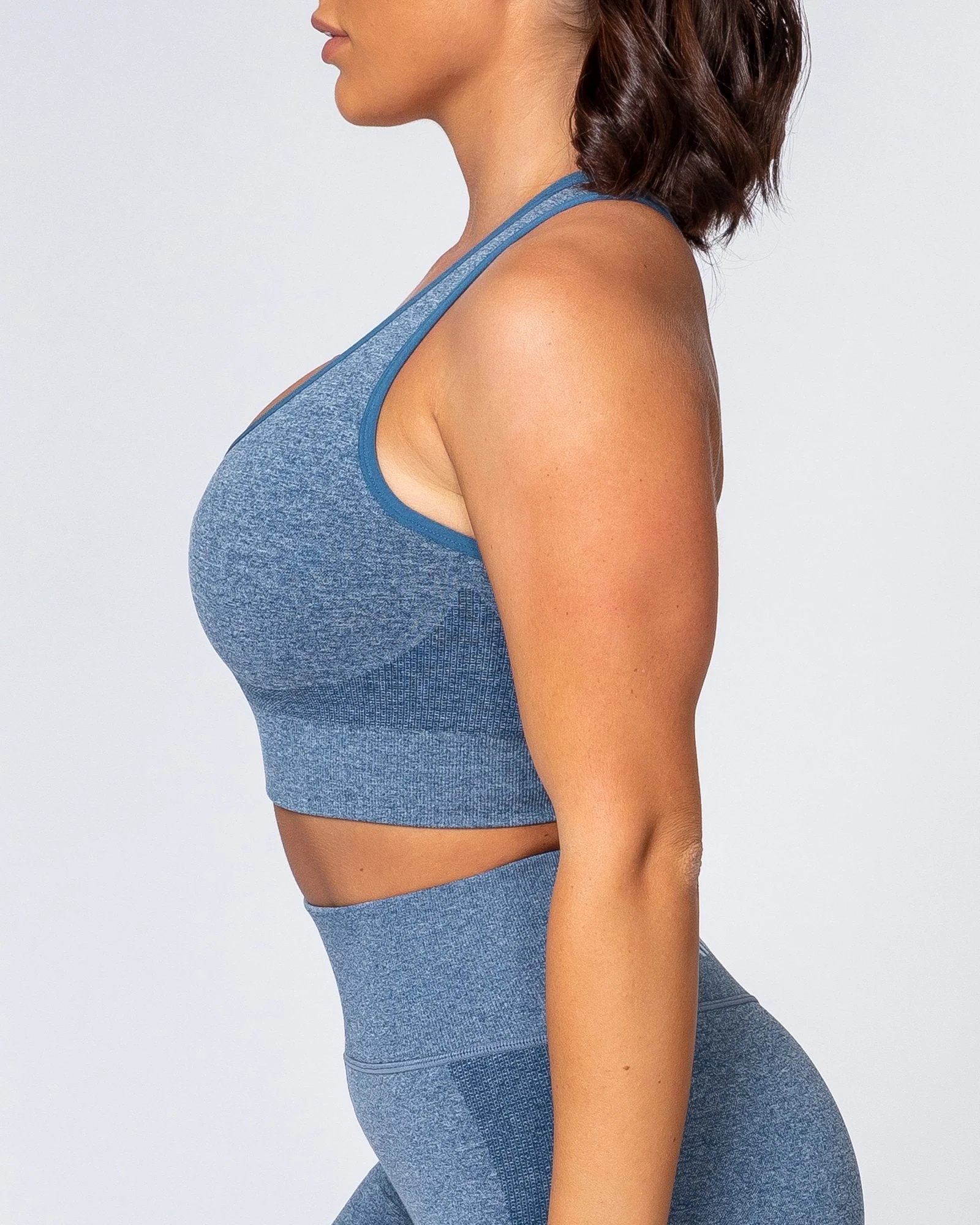 Comfort Seamless Bra - Navy Marl - Image 5