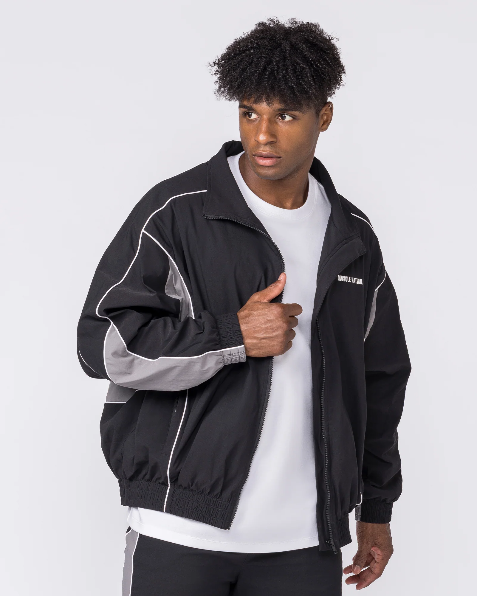 Command Windbreaker Zip Through - Black - Image 3