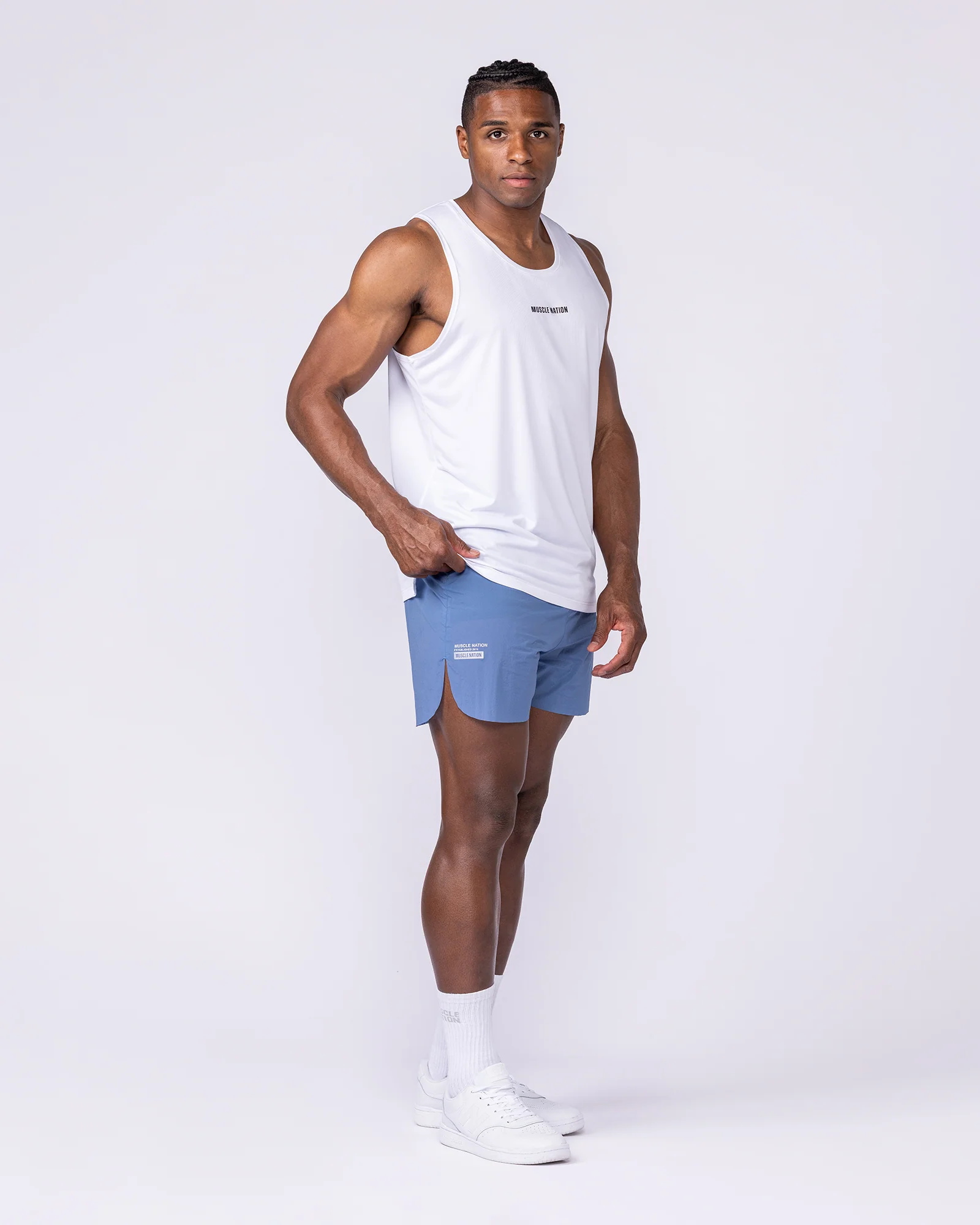 Compete 3" Run Shorts - Pacific - Image 8