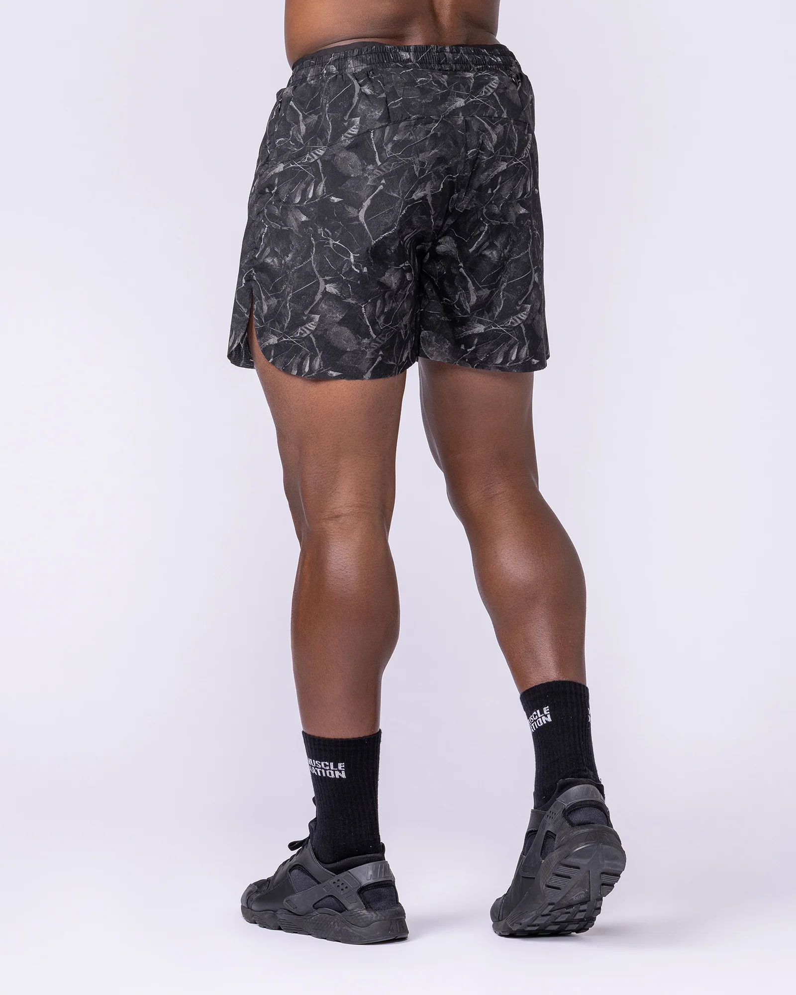 Compete 3" Run Shorts - Tree Camo Monochrome - Image 5