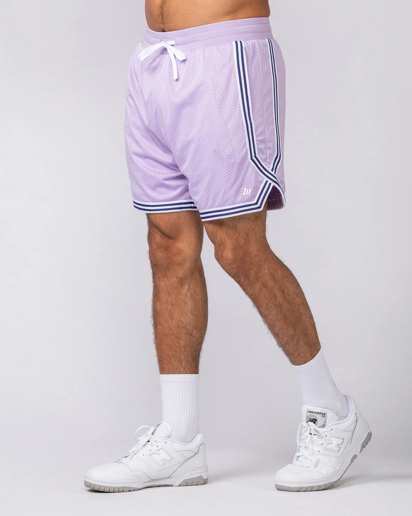 Courtside Basketball 5" Shorts - Lavender - Image 3