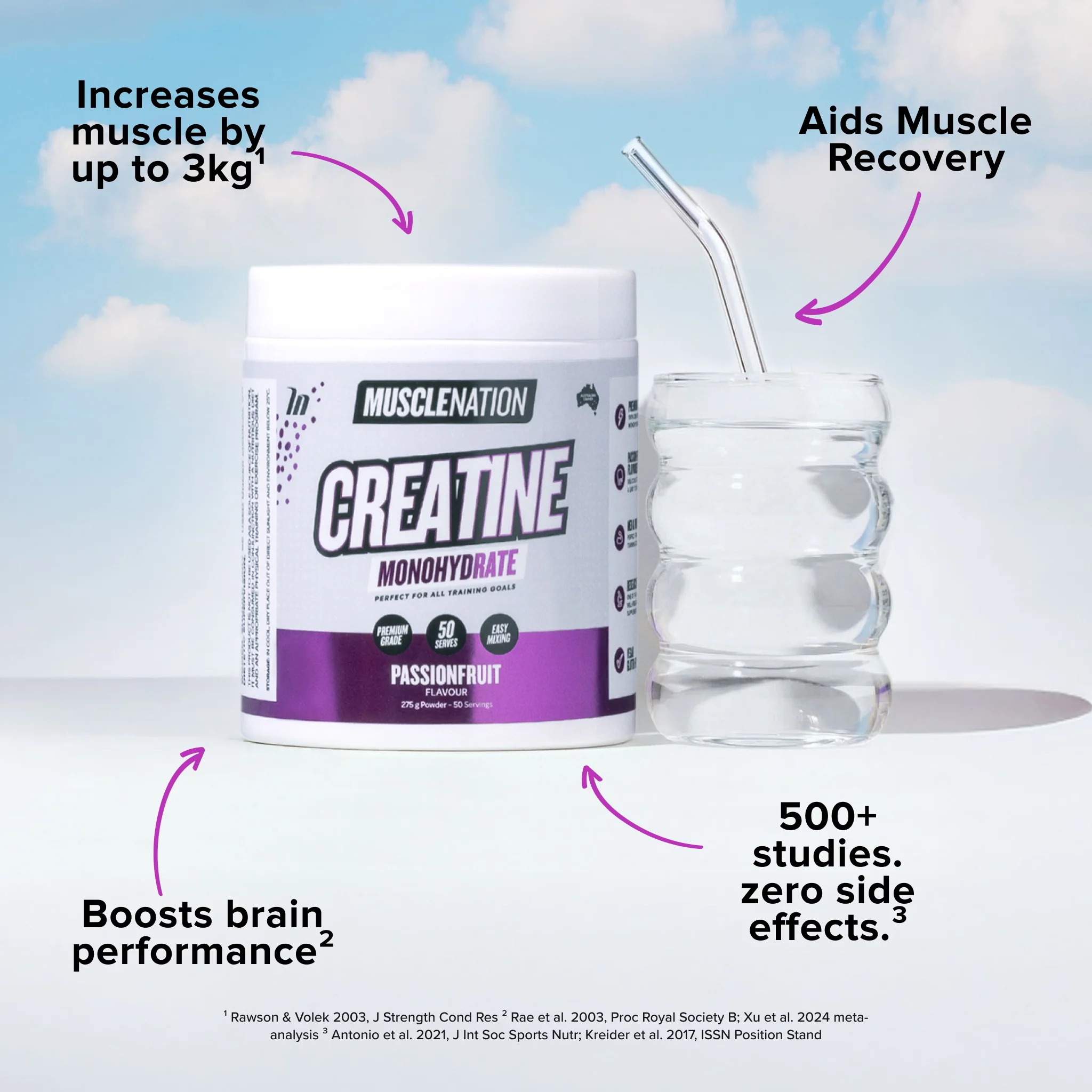 CREATINE MONOHYDRATE - Passionfruit - 50 serves - Image 4