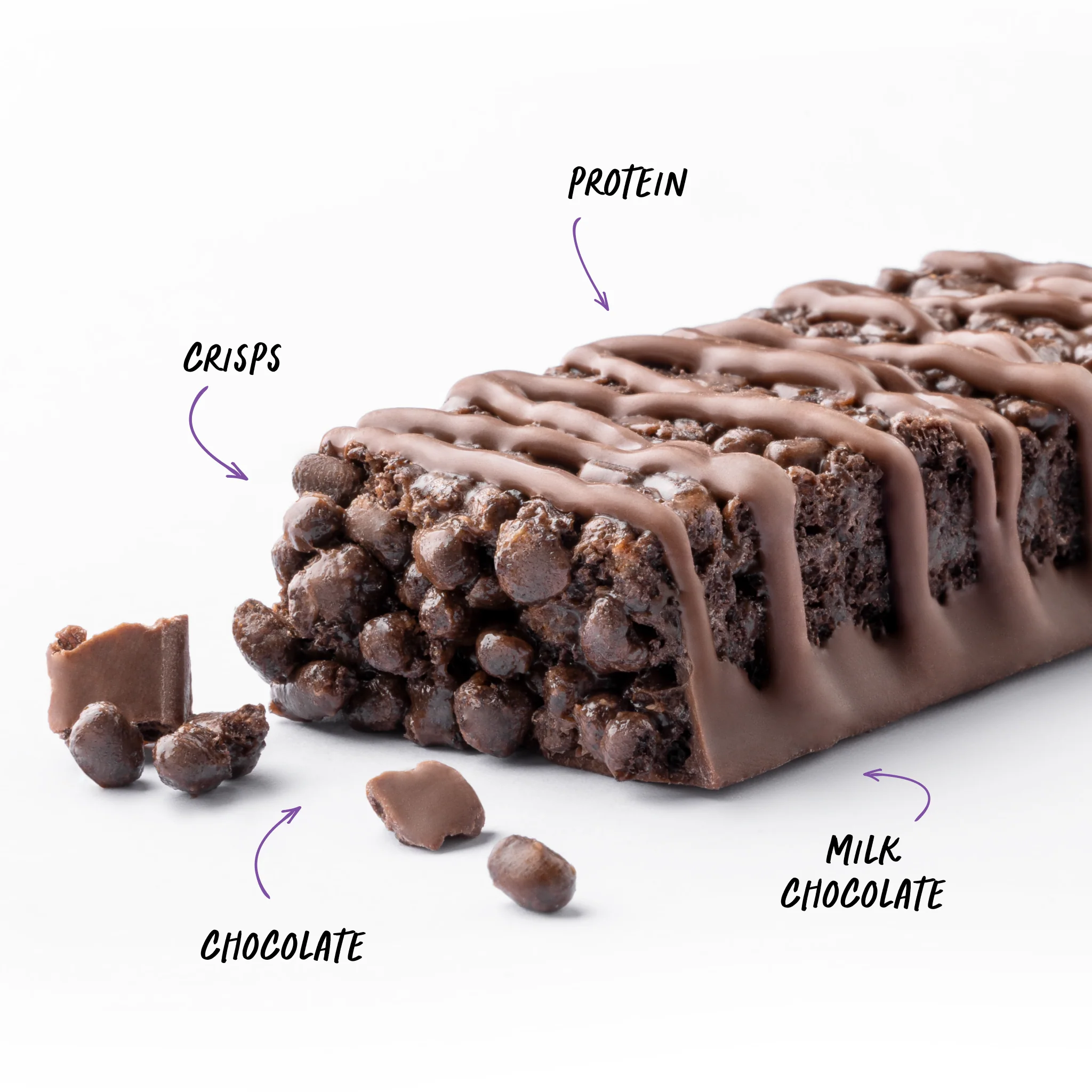 CRISP Protein Bar - Choc Brownie - Box of 12 - Image 3