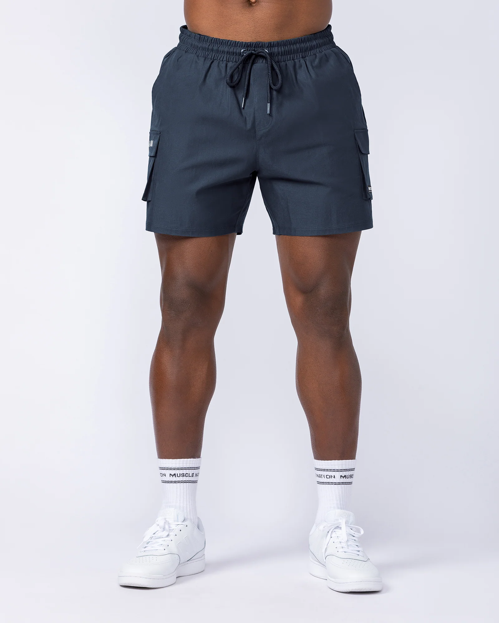Daily Cargo 5" Shorts - Navy (Silicon Logo) - Image 2