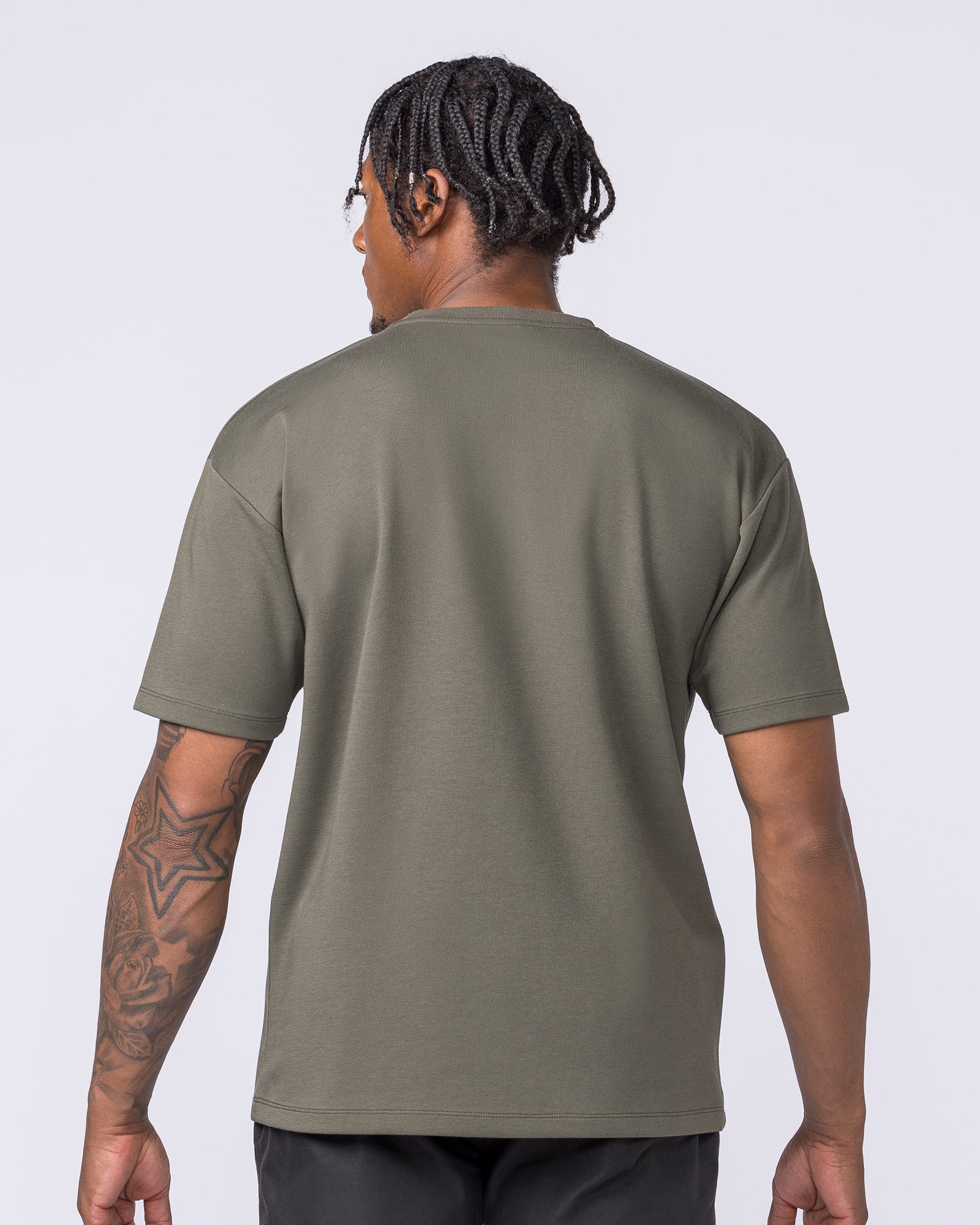 Daily Regular Fit Tee - Dark Khaki - Image 4