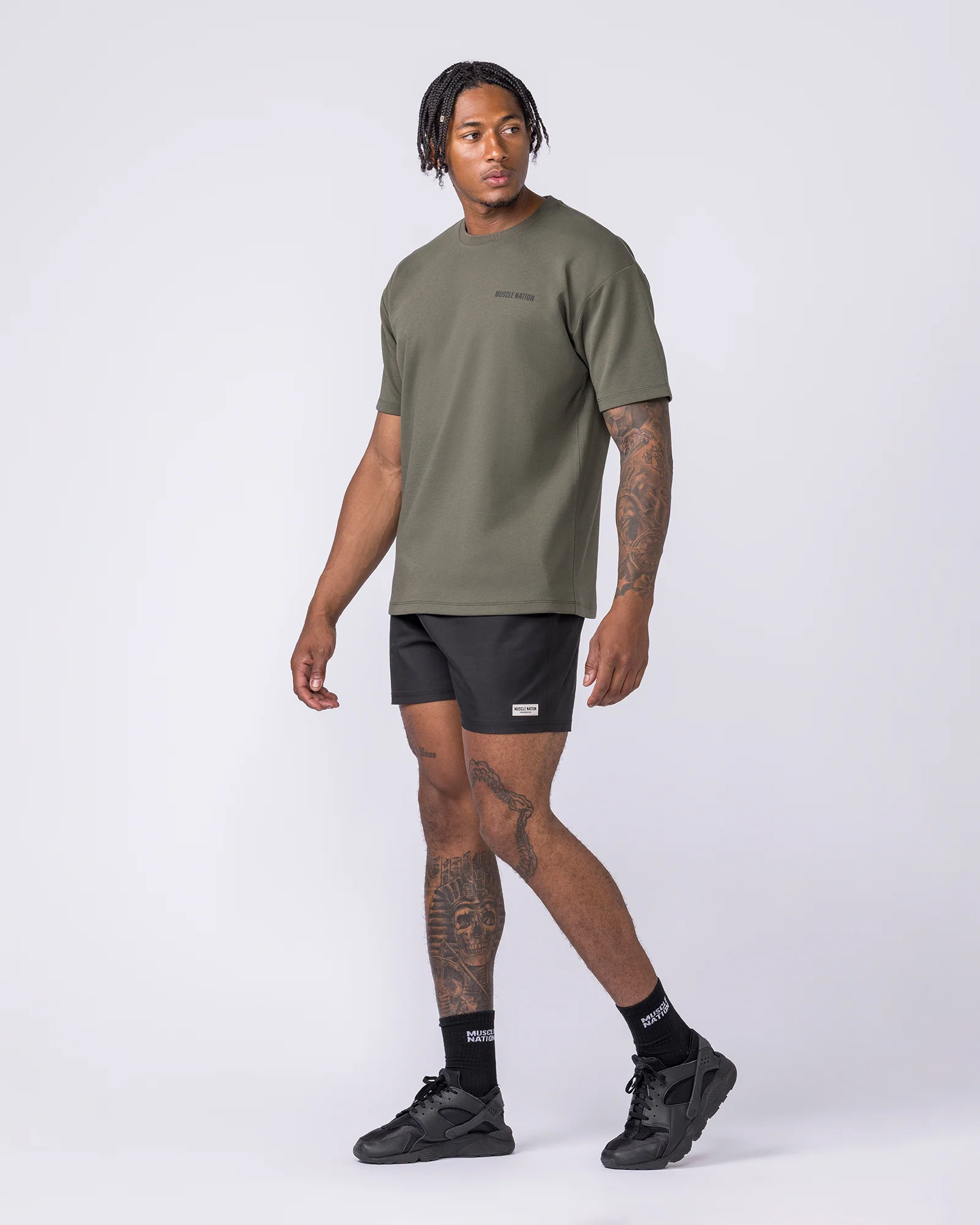 Daily Regular Fit Tee - Dark Khaki - Image 5