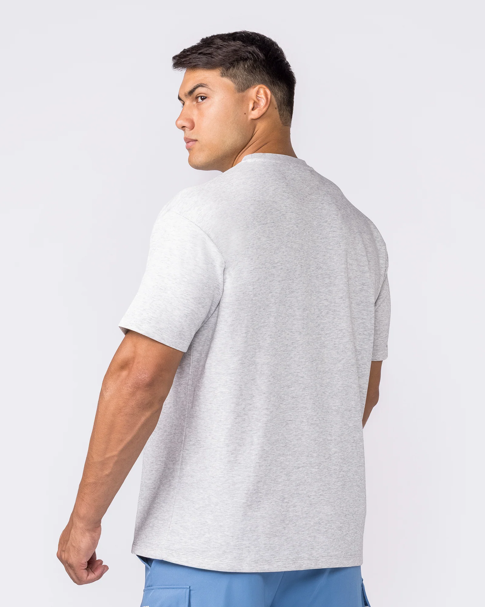 Daily Regular Fit Tee - Grey Marl - Image 2