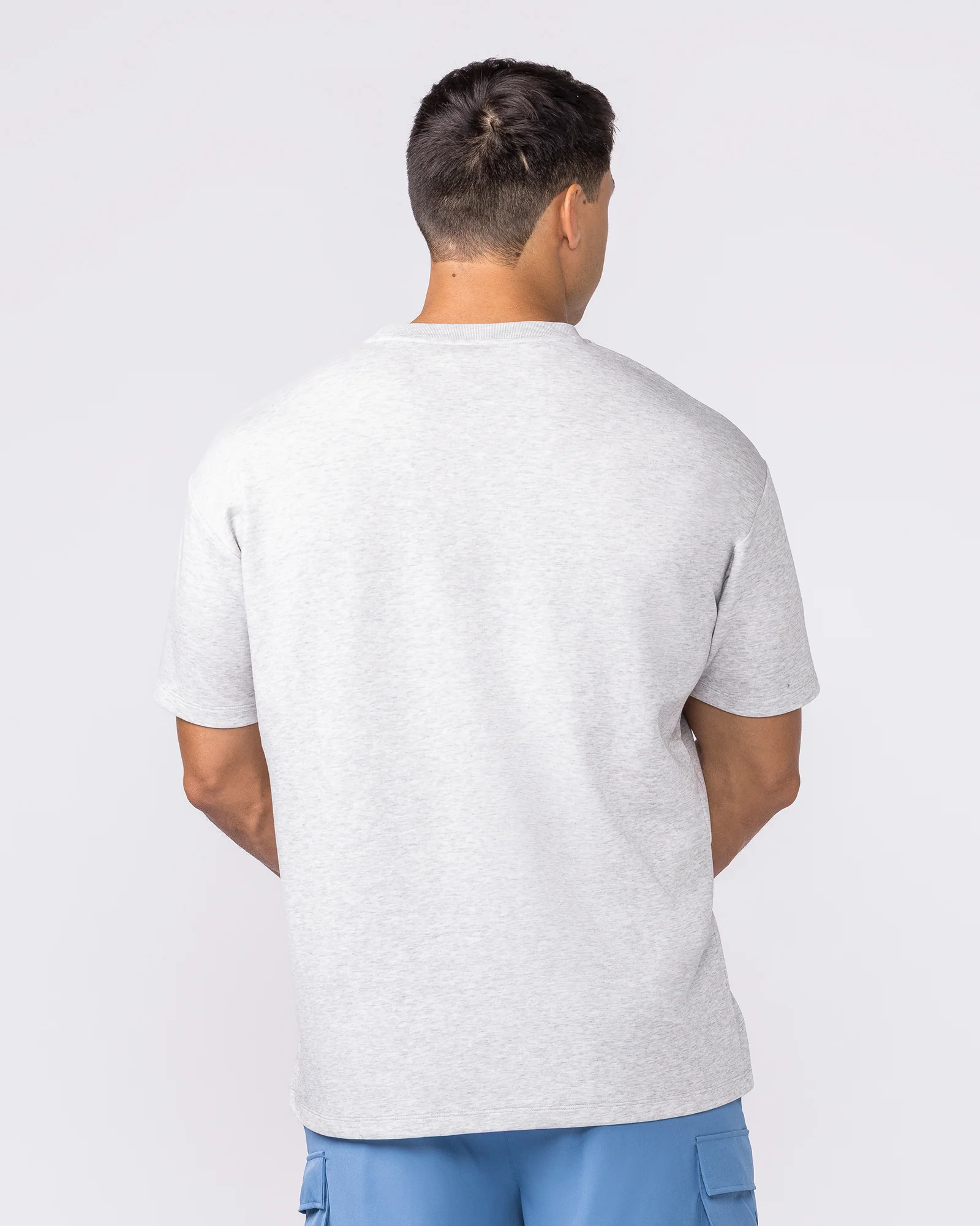Daily Regular Fit Tee - Grey Marl - Image 4