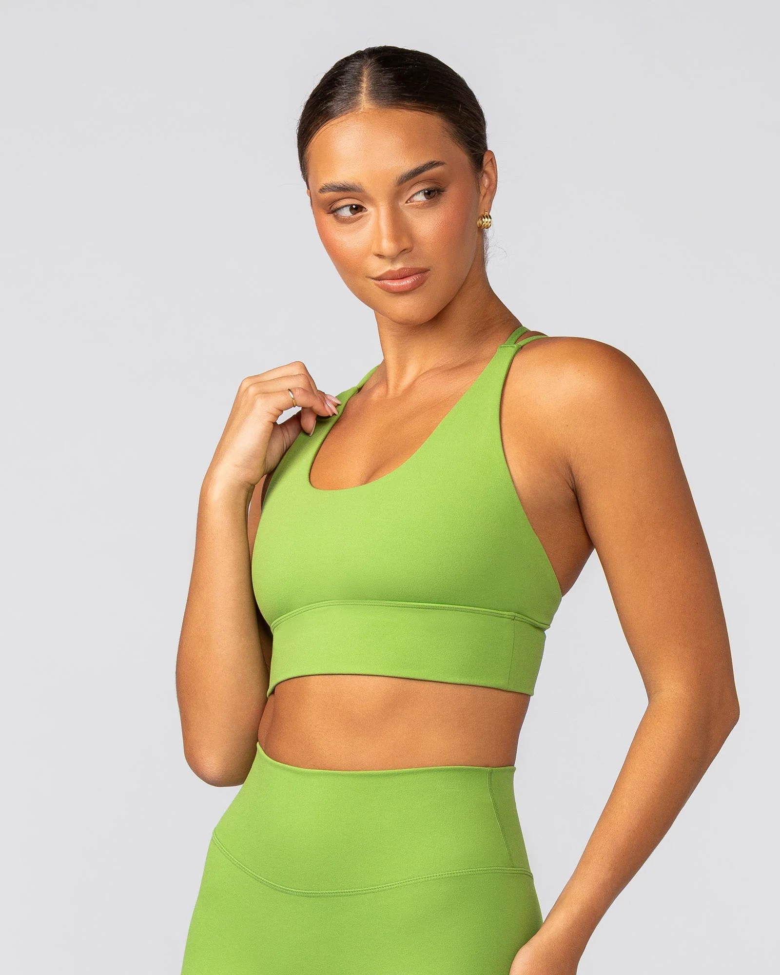 Dash Longline Bra - Kiwifruit - Image 3
