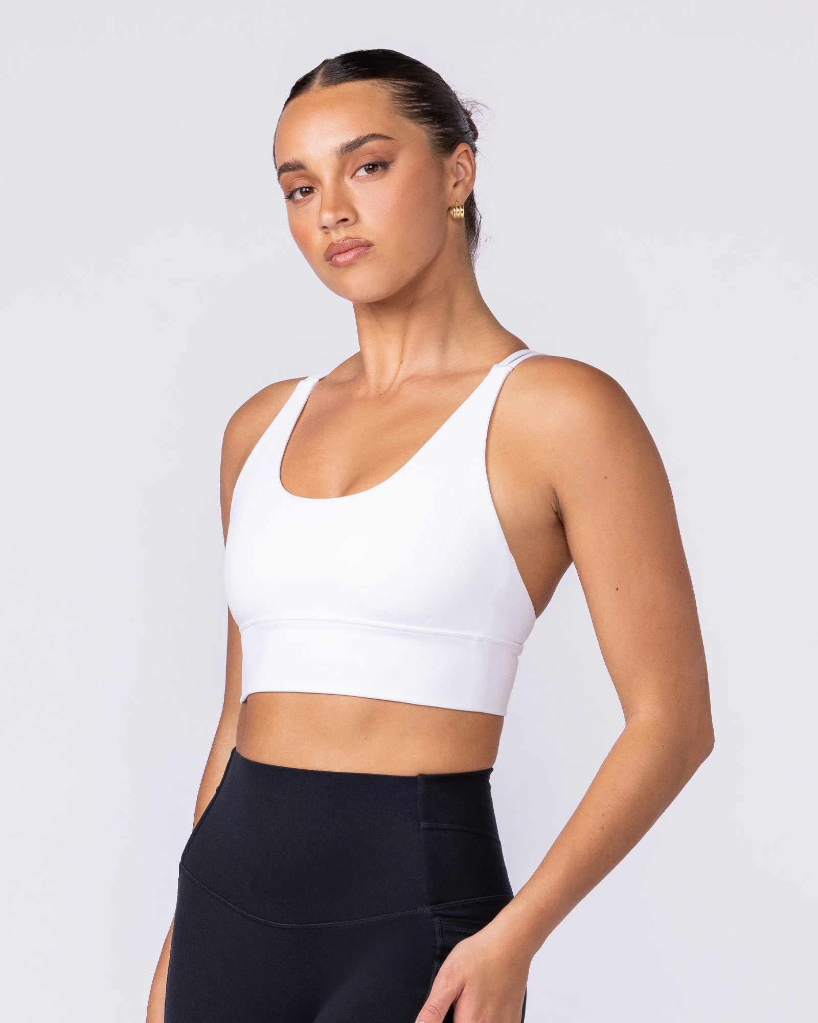 Dash Longline Bra - White - Image 3