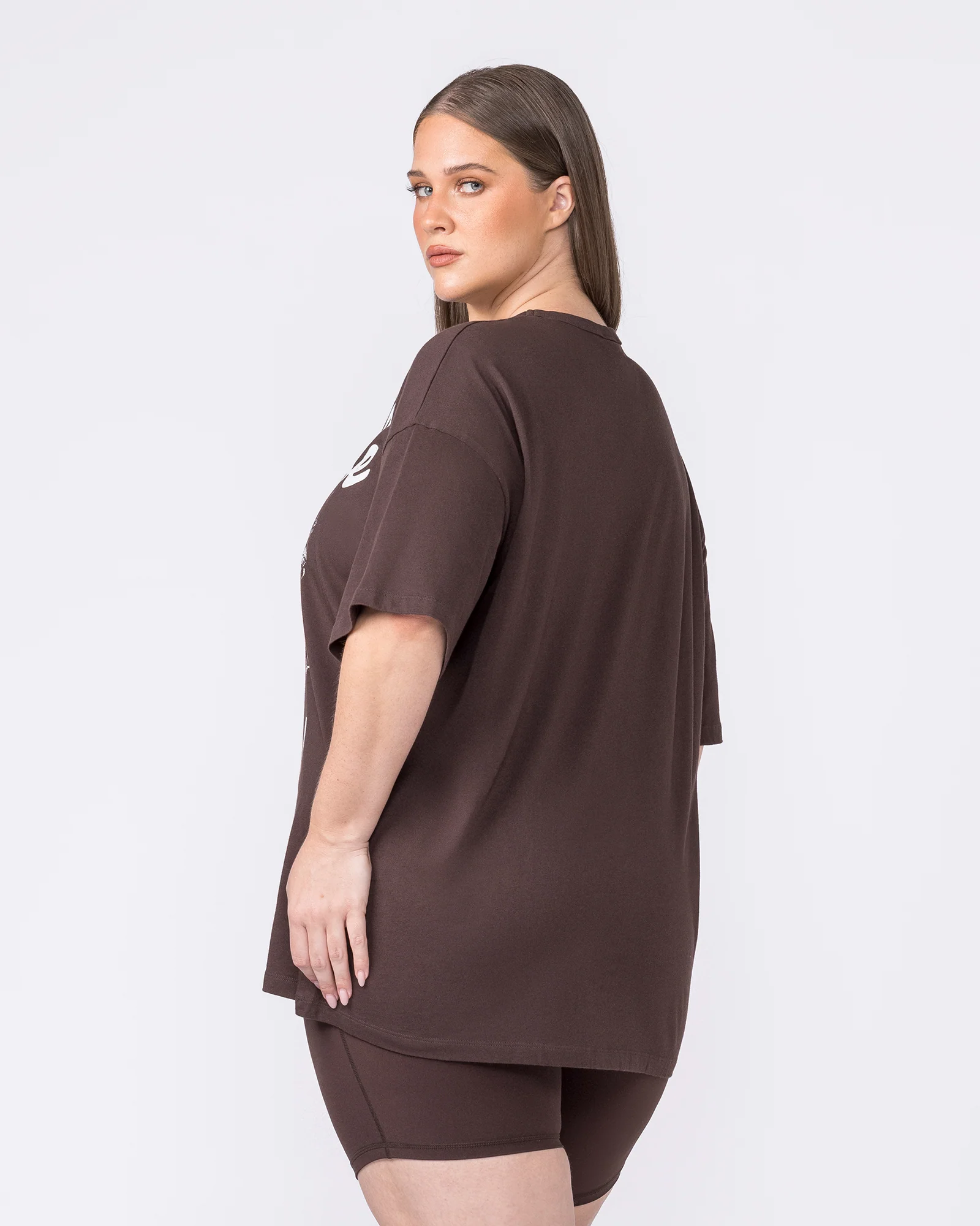 Disco District Oversized Tee - Cocoa - Image 4