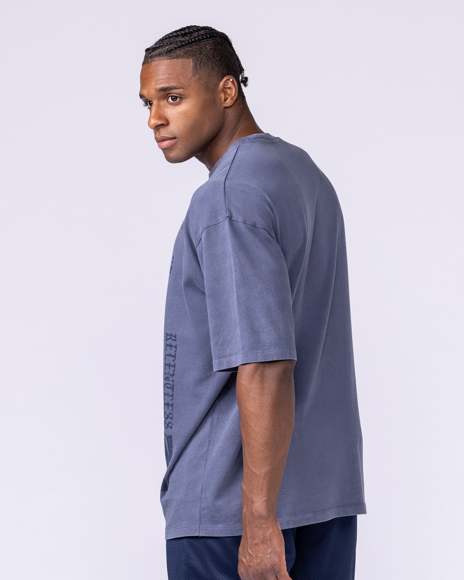 Doberman Oversized Vintage Tee - Washed Atlantis - Image 5