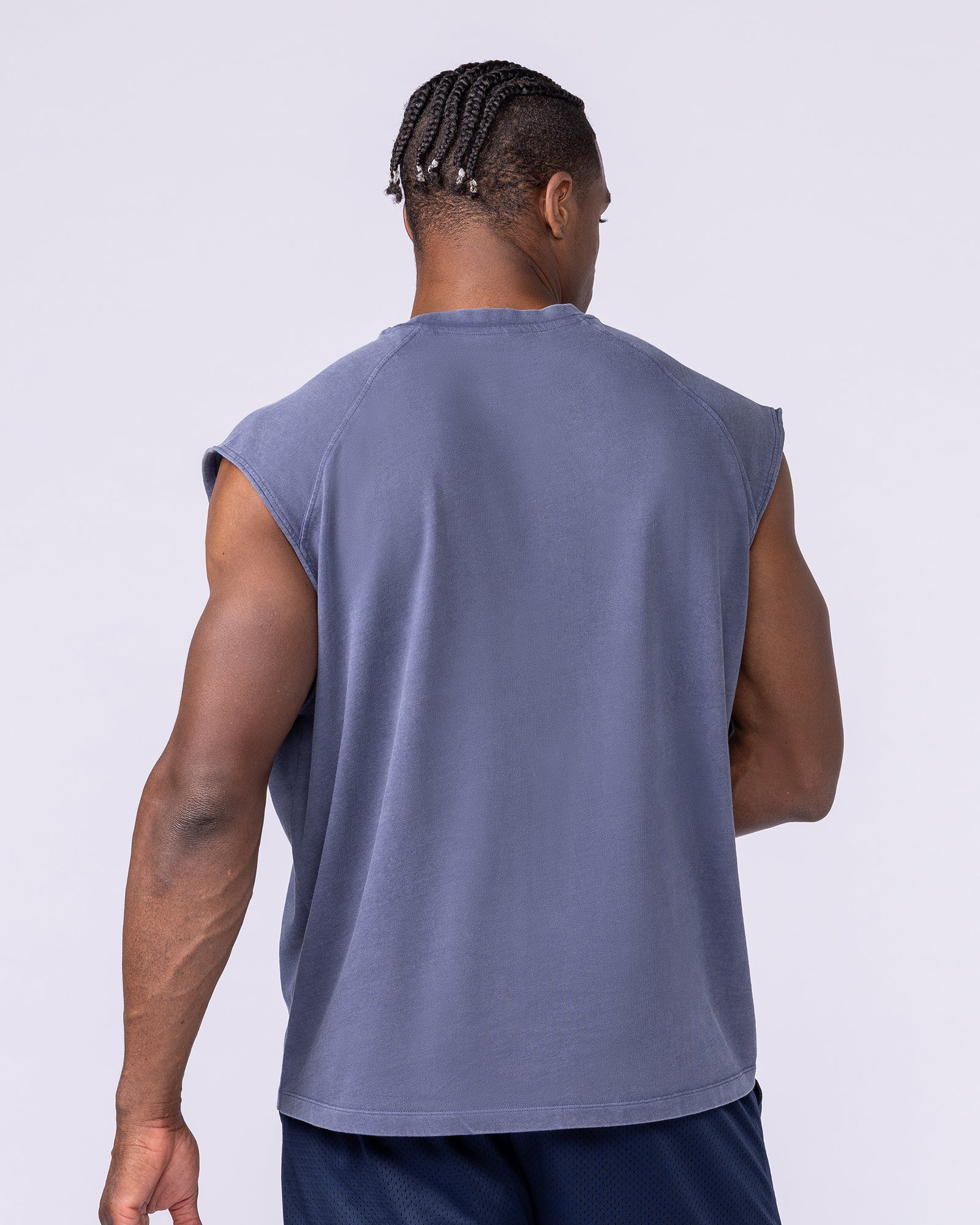 Doberman Vintage Boxy Muscle Tank - Washed Altantis - Image 4