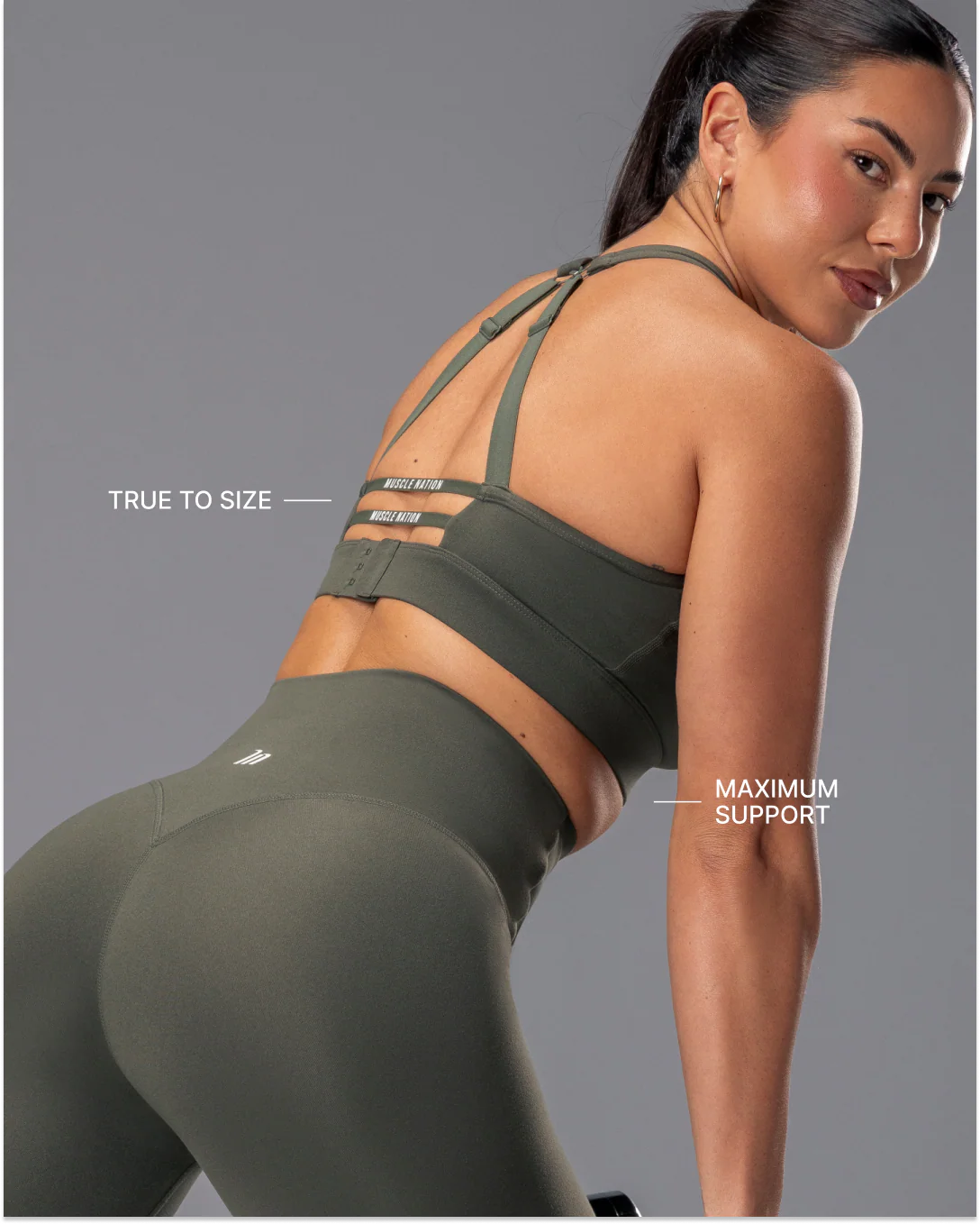 Elite Support Bra - Eucalyptus - Image 4