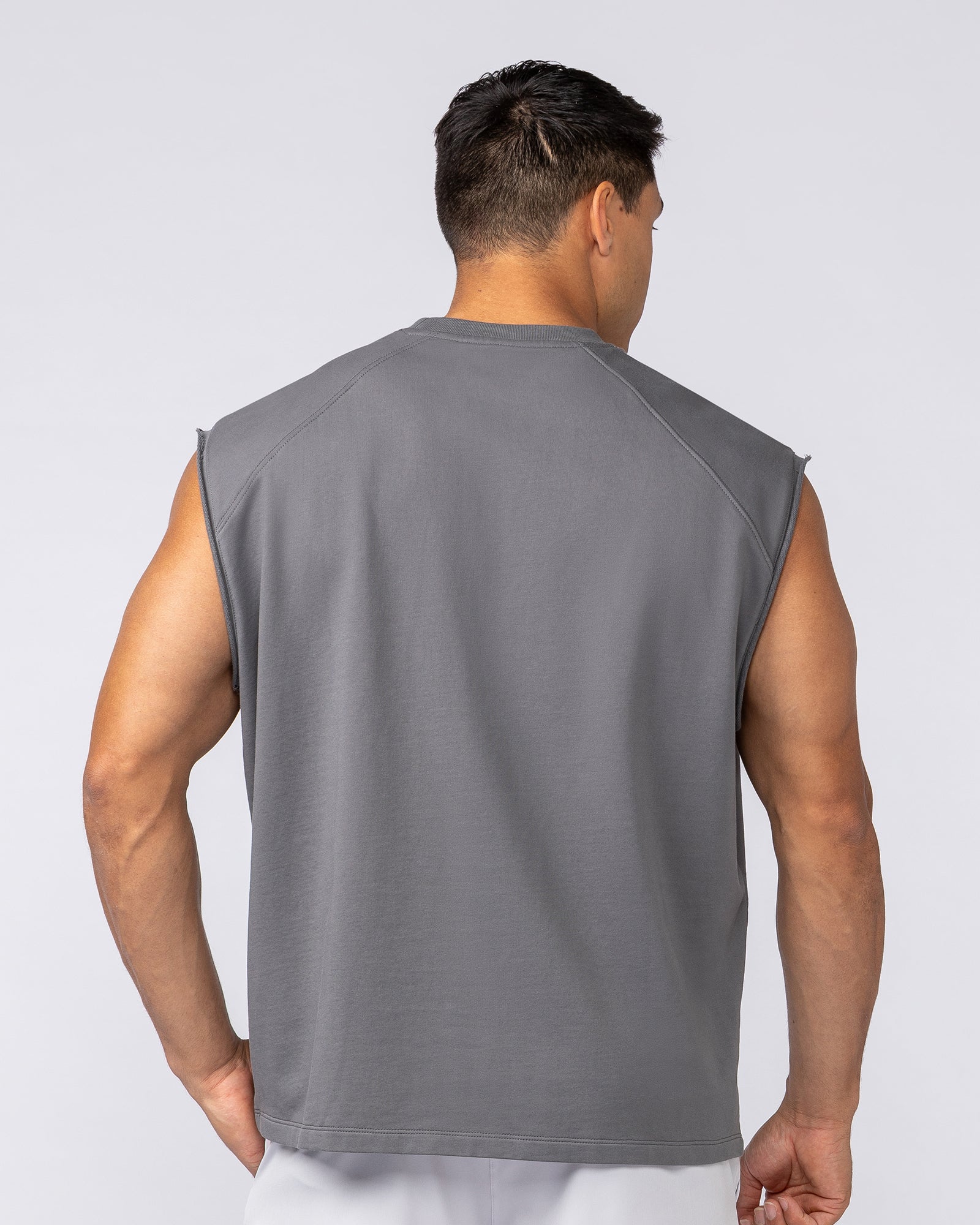 Essential Boxy Muscle Tank - Tornado - Image 4