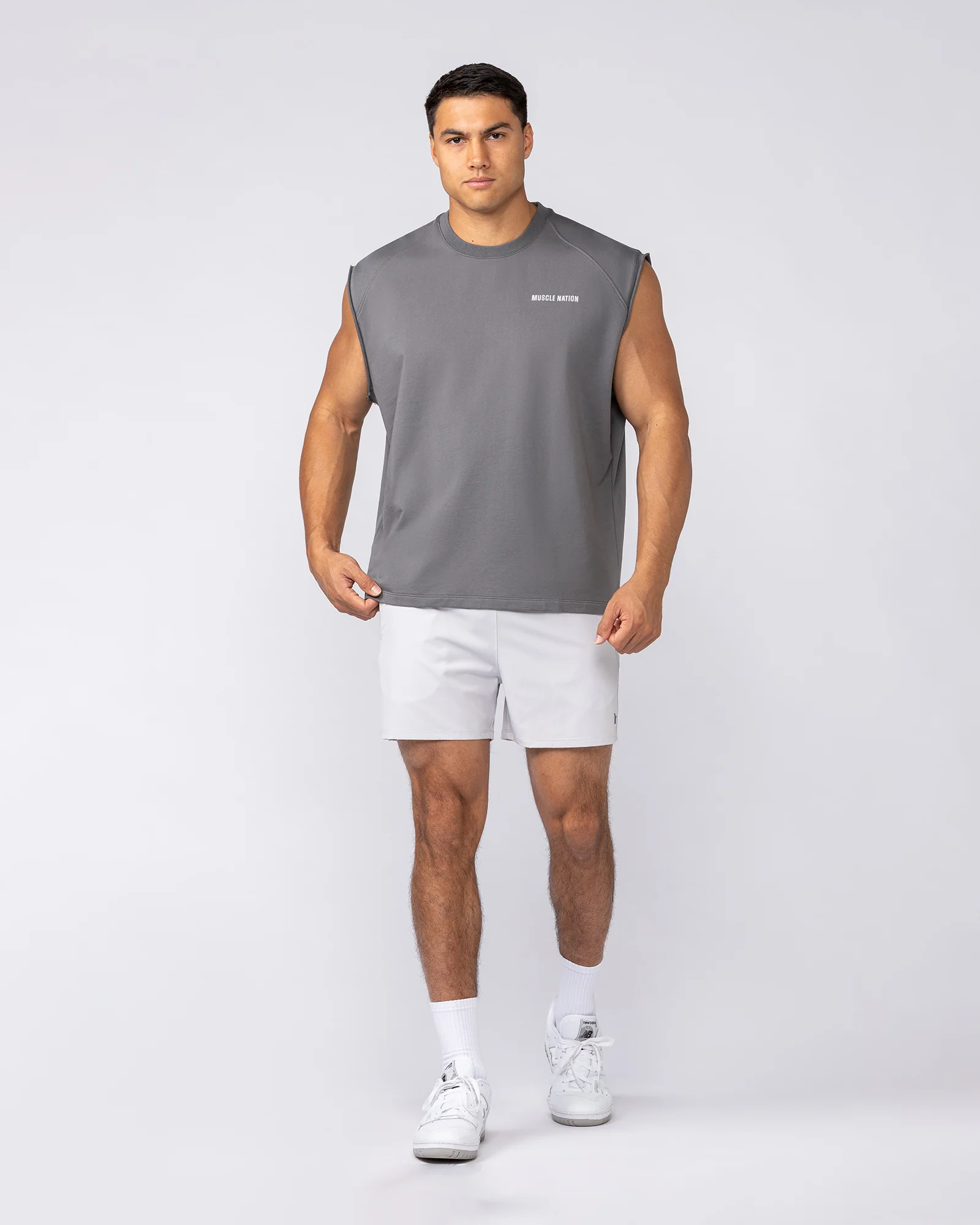 Essential Boxy Muscle Tank - Tornado - Image 5