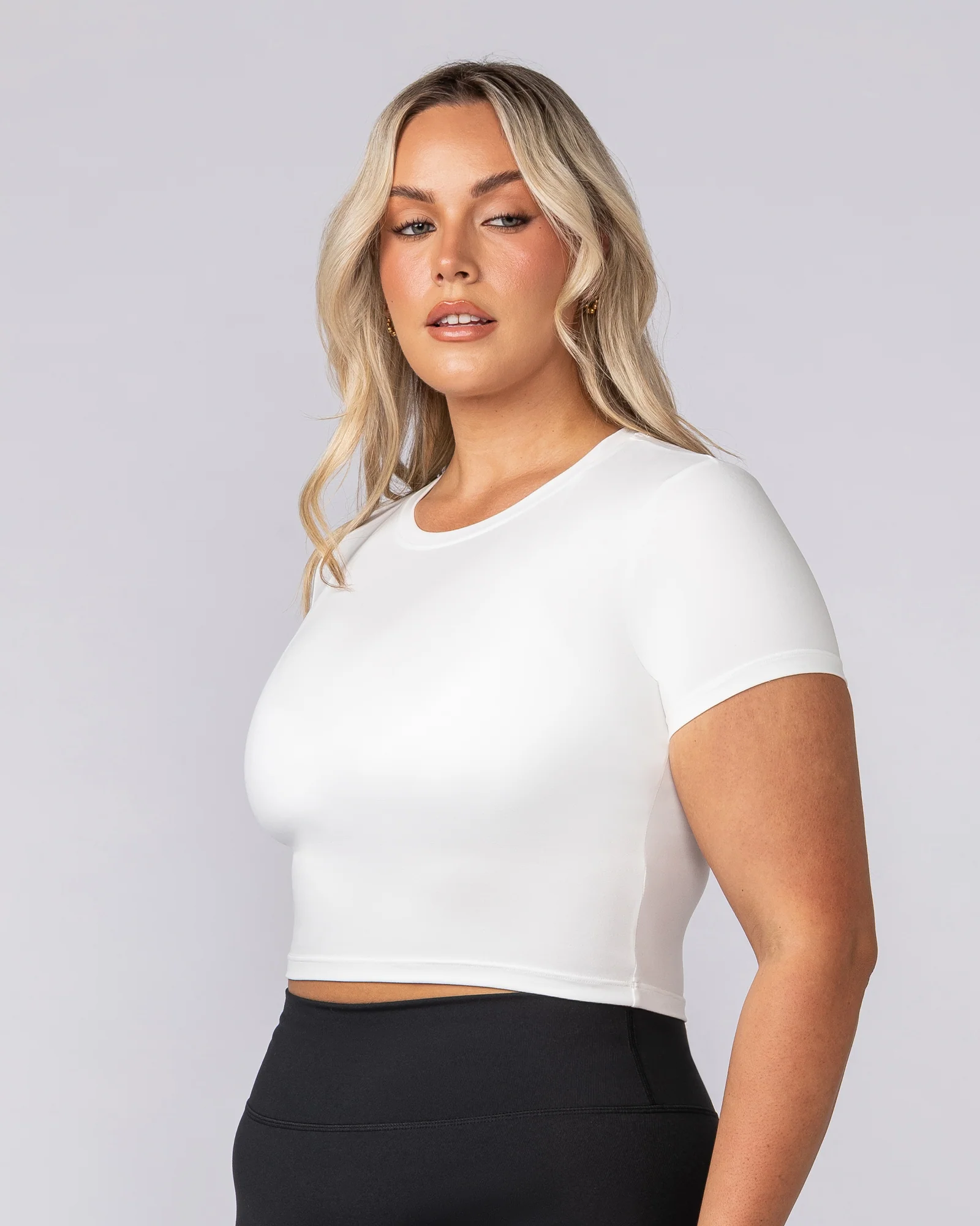 Essential Cropped Tee - Milk - Image 2