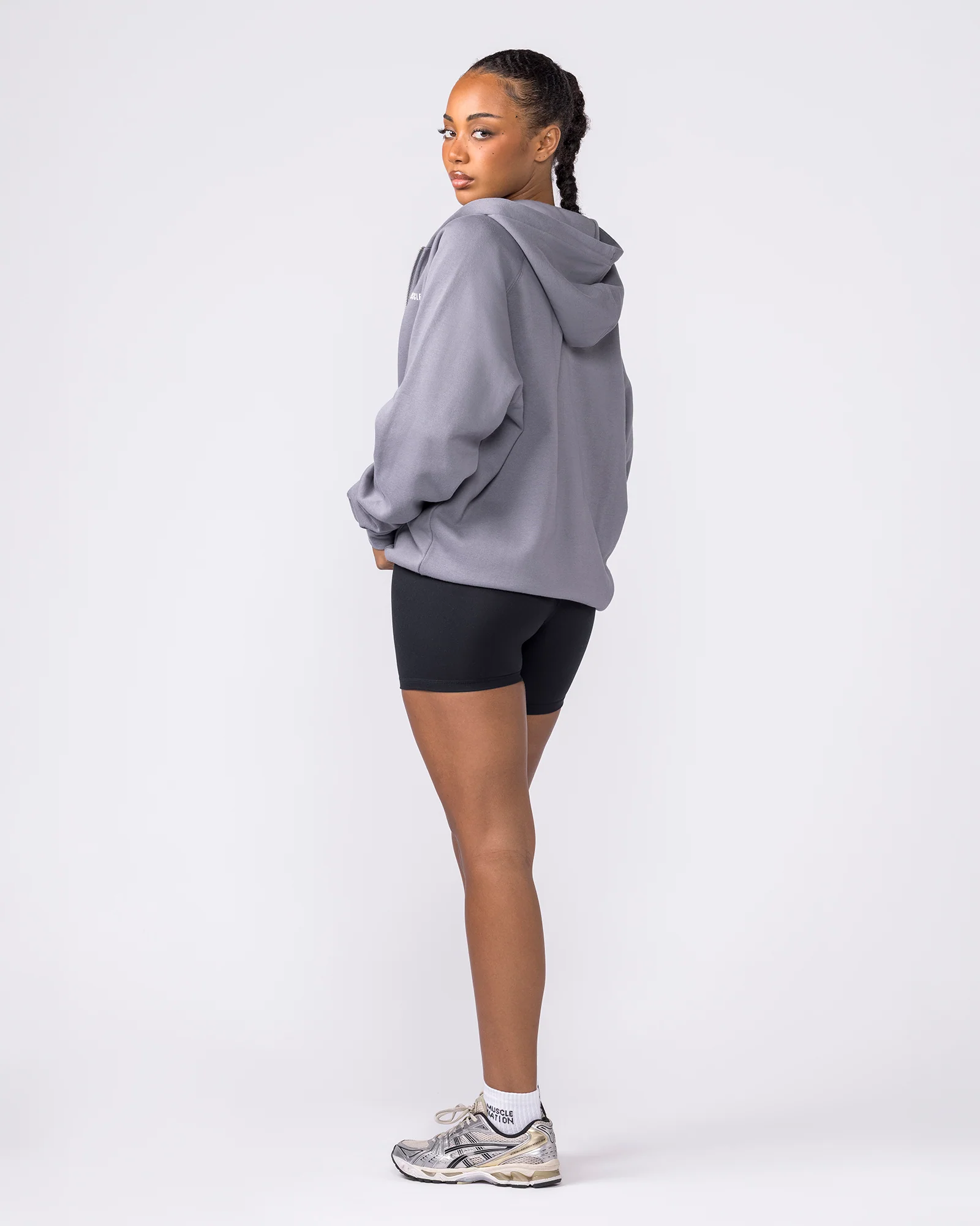 Essential Zip Hoodie - Cement - Image 9