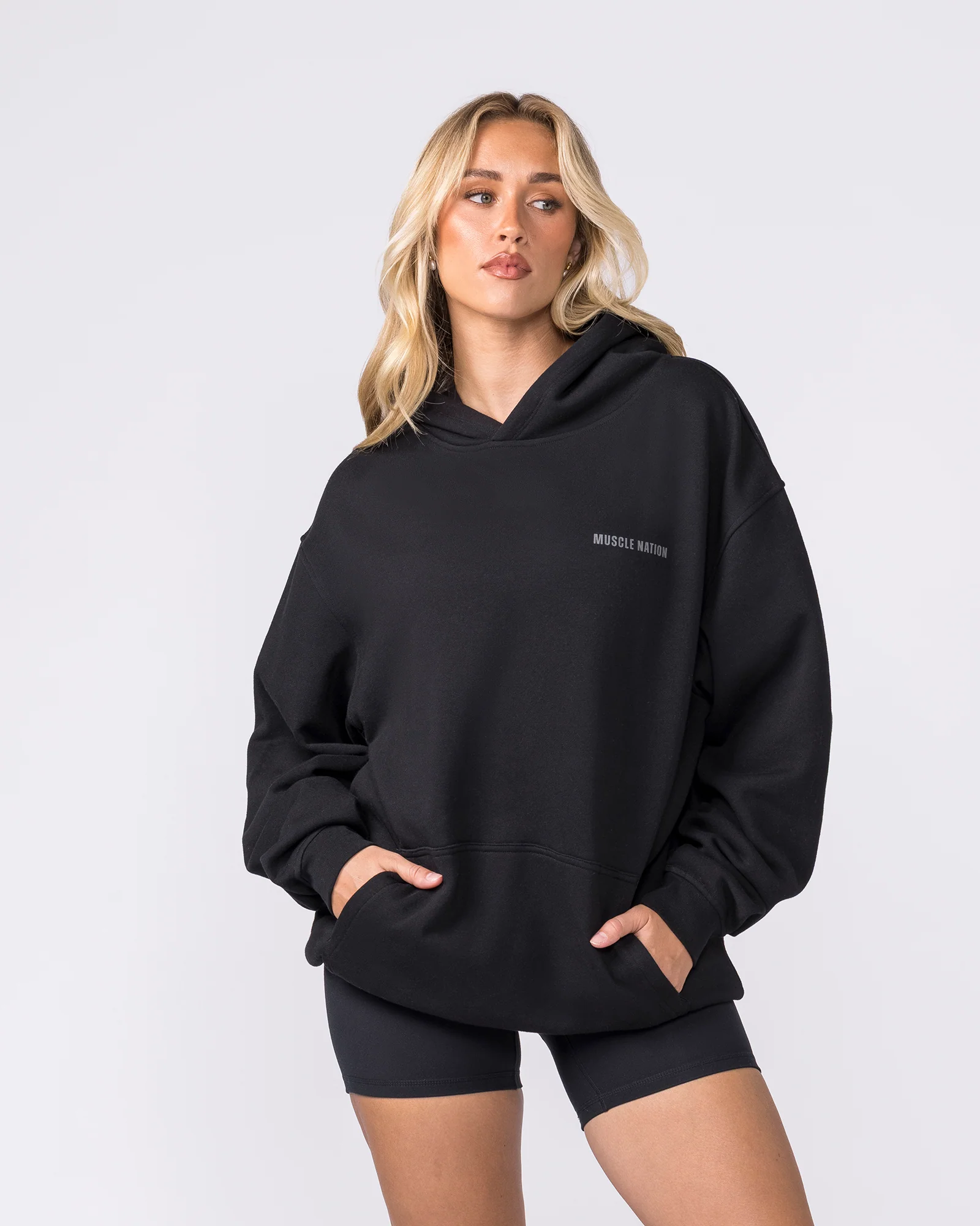 Essential Hoodie - Black - Image 7